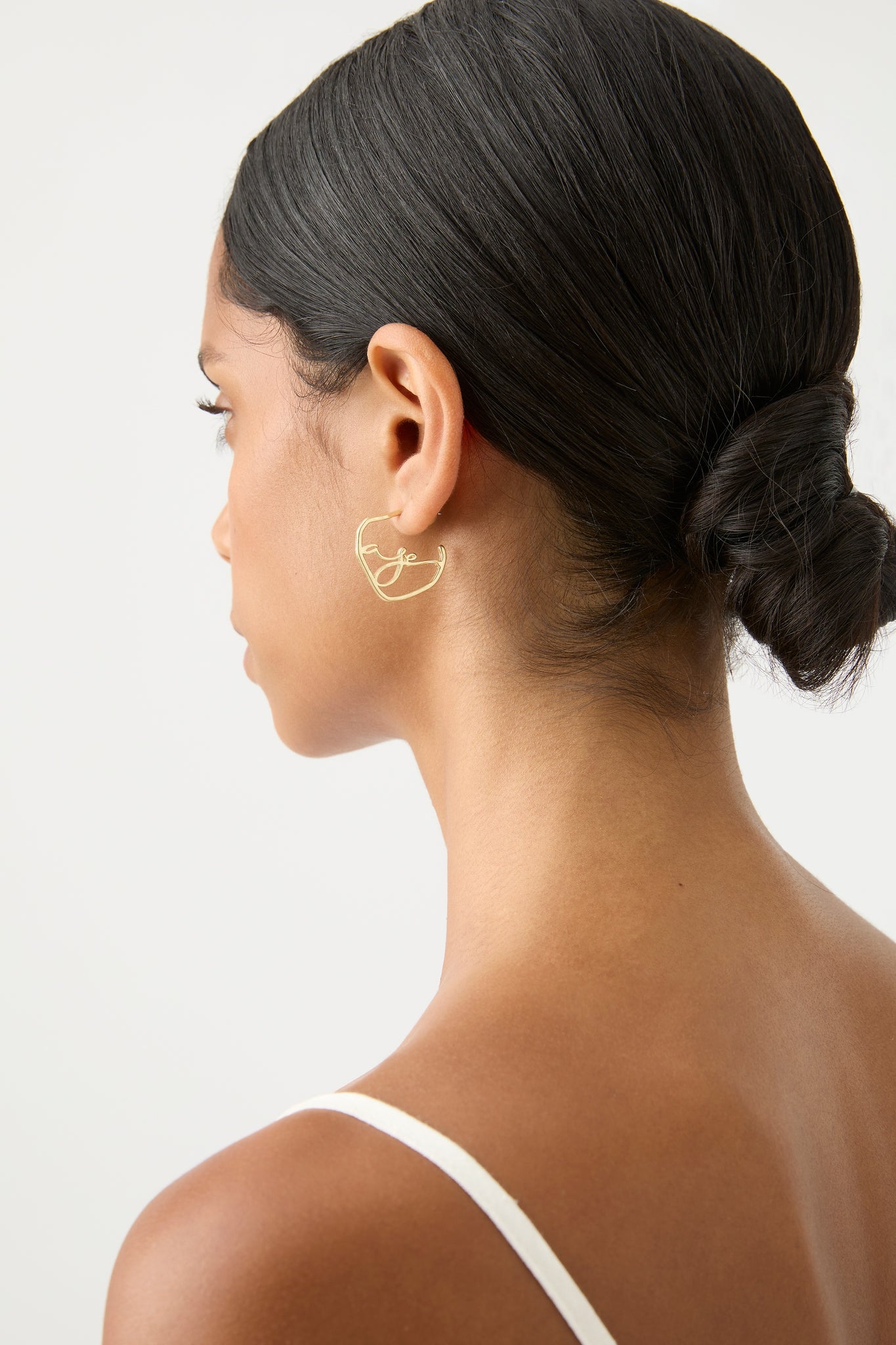 Aje. Gold Earrings. Staple. Everyday Gold. Gold Hoop.