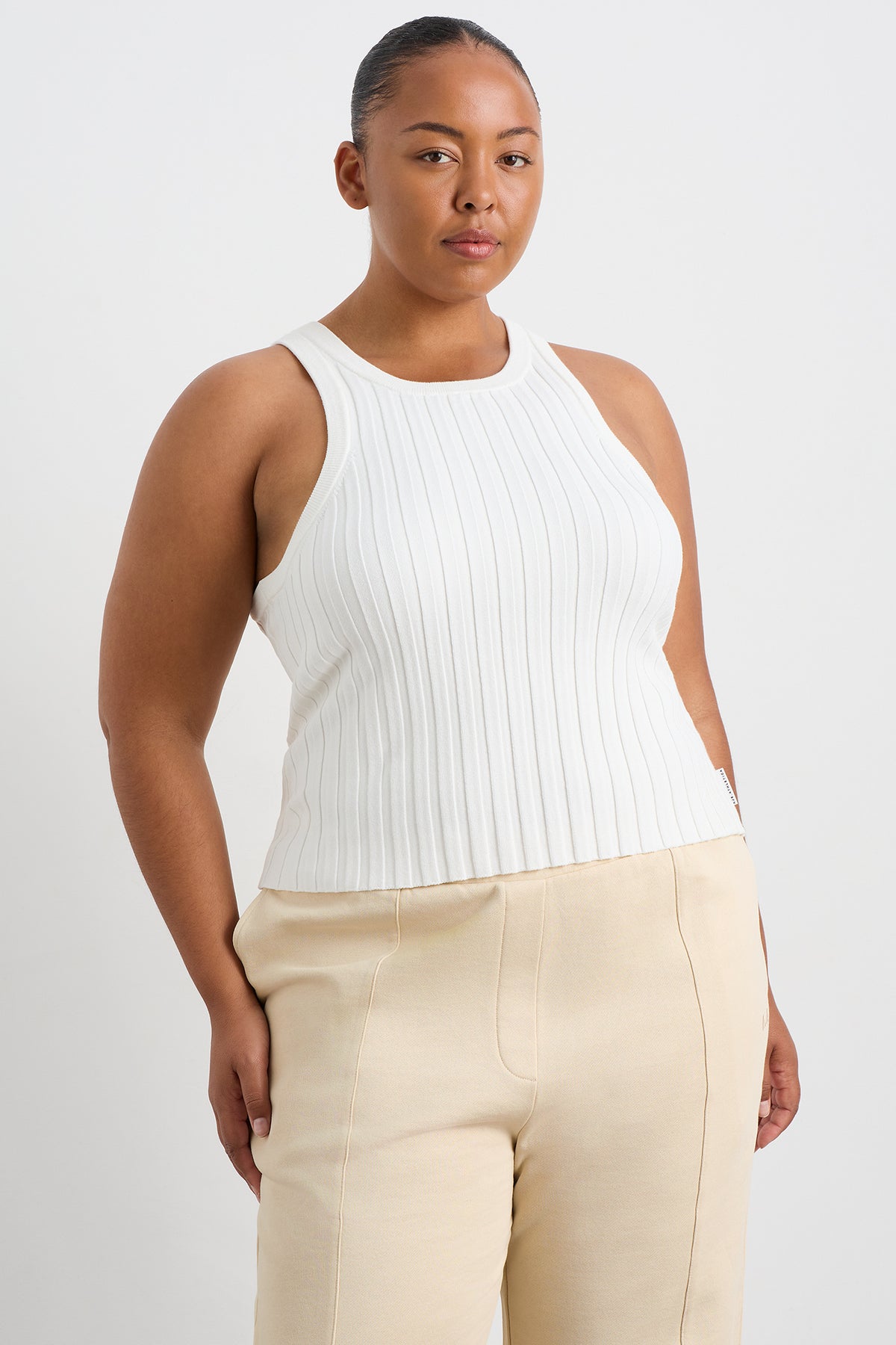 Hydra Racer Rib Tank 107 | WHITE | AJE ATHLETICA – Aje AU