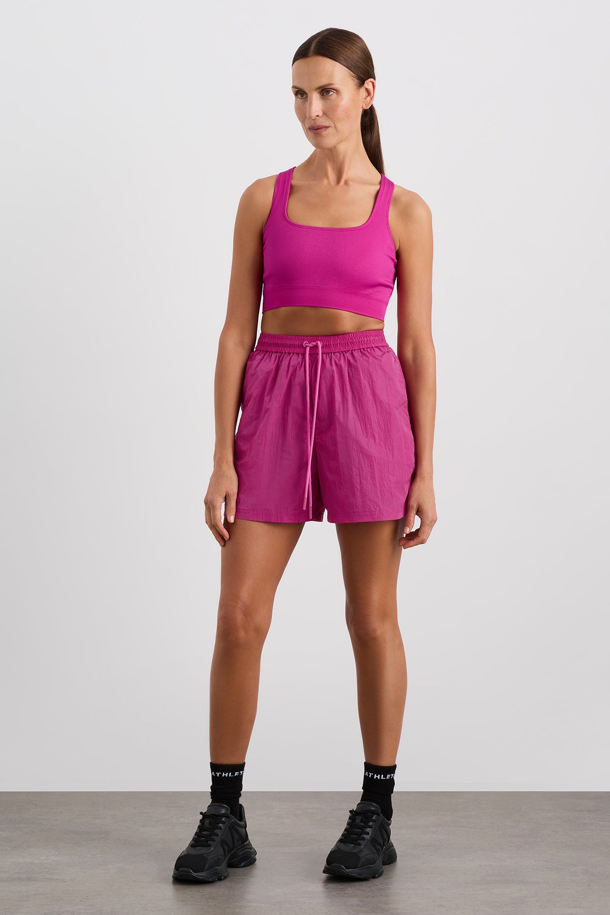 Elasticated Spray Short 642 | POWER PINK | AJE ATHLETICA – Aje AU