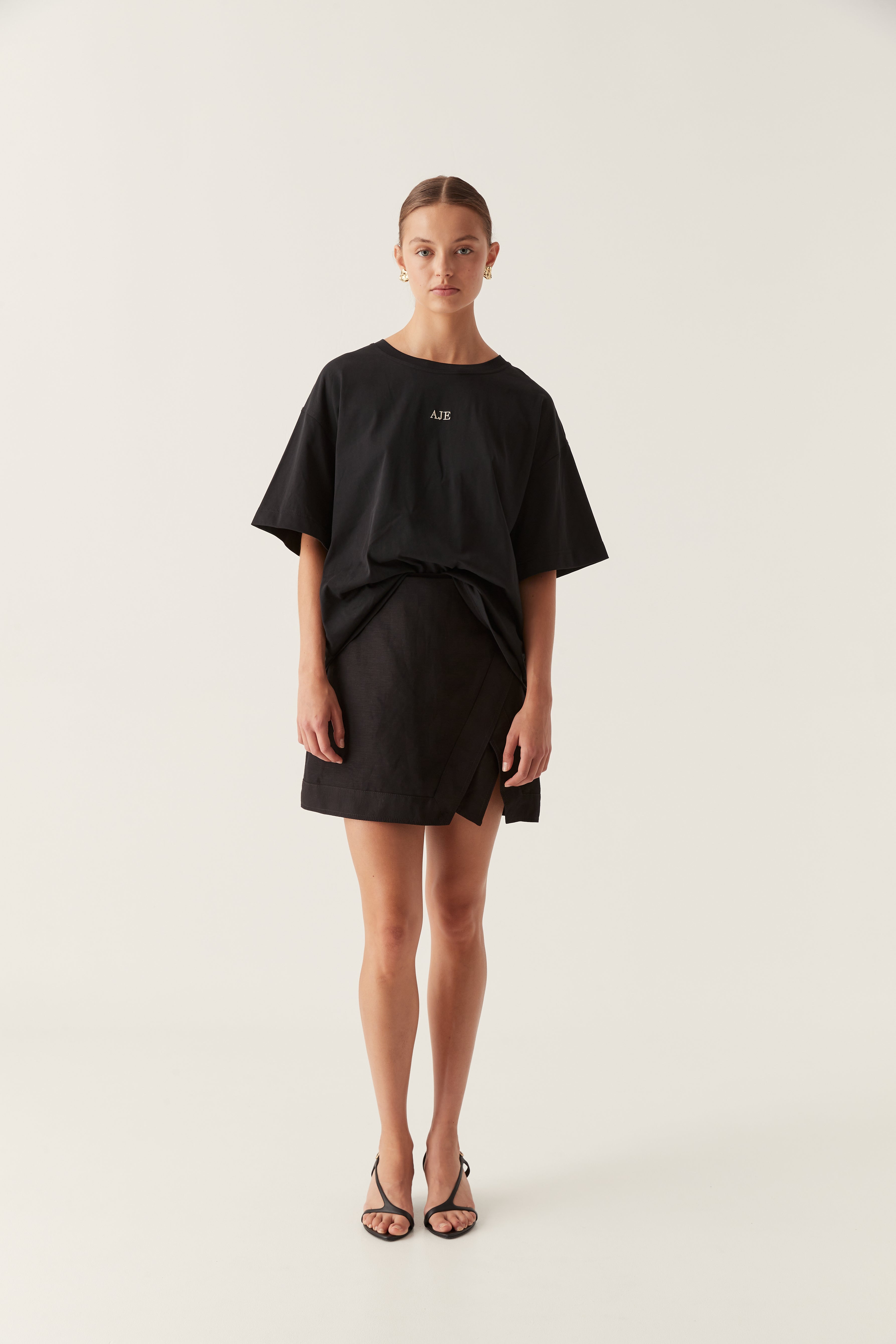 Tierra Oversized Tee, Black