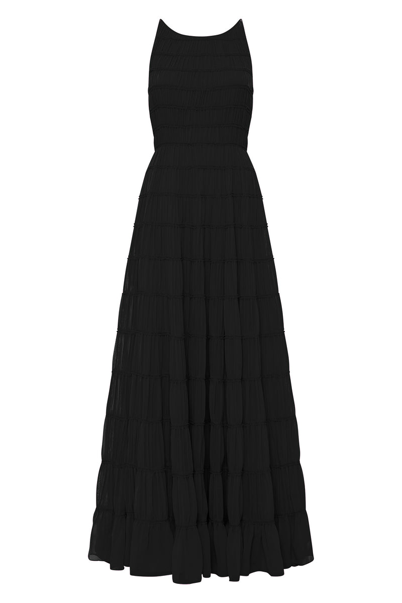 Rosewood Ruched Maxi Dress| Black | Aje – Aje AU