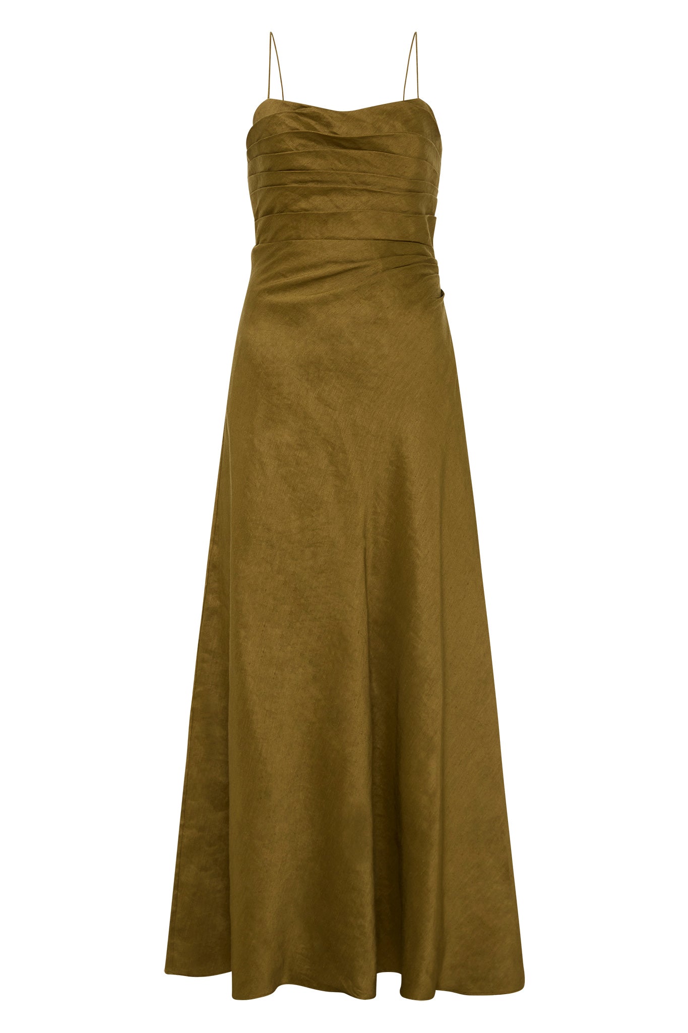 Clarice Draped Maxi Dress | Deep Olive | Aje – Aje AU