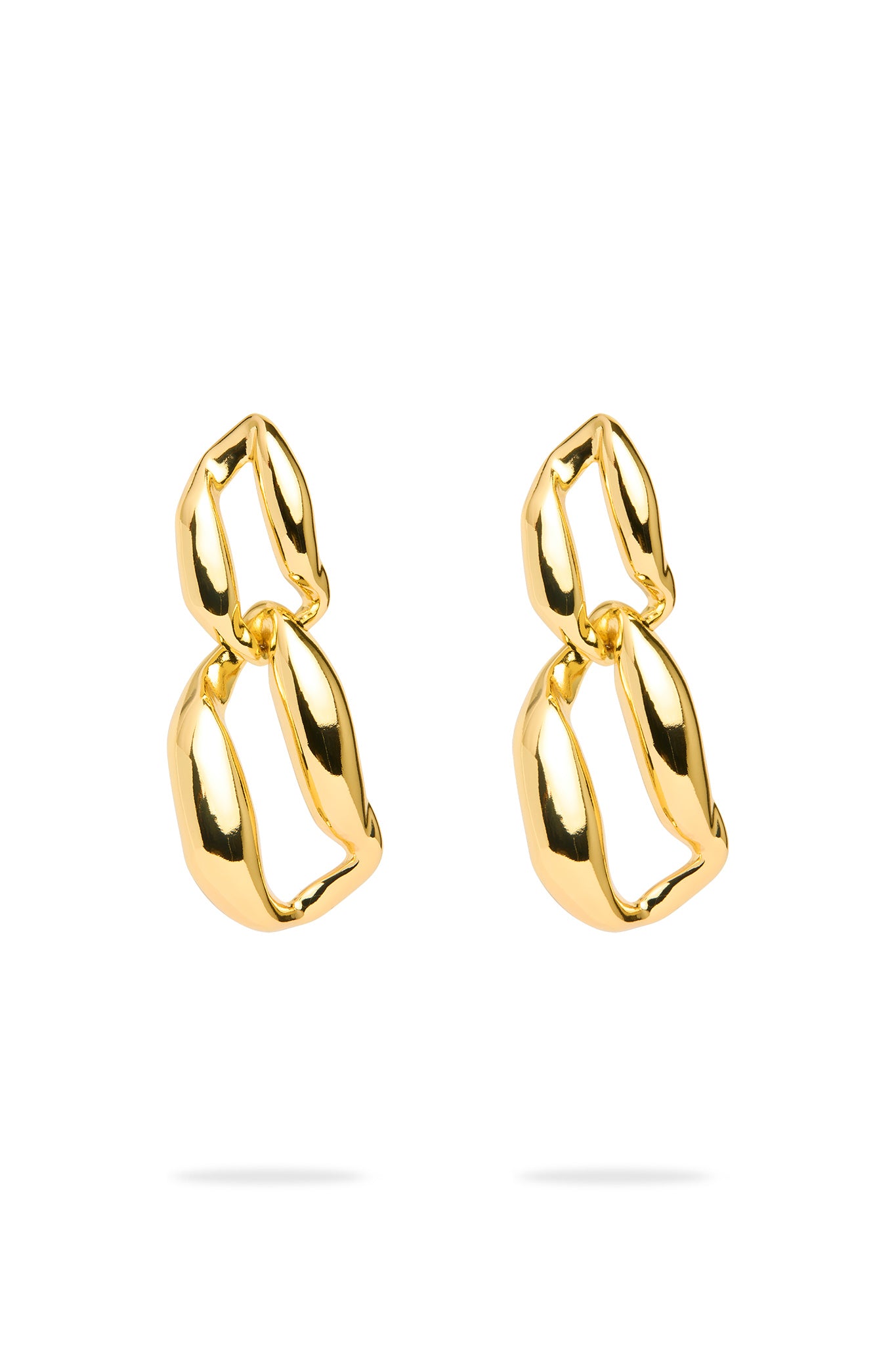 Korea Bright Gold Color Exaggerated Acrylic Chain Drop Earrings – Neshe  Fashion Jewelry