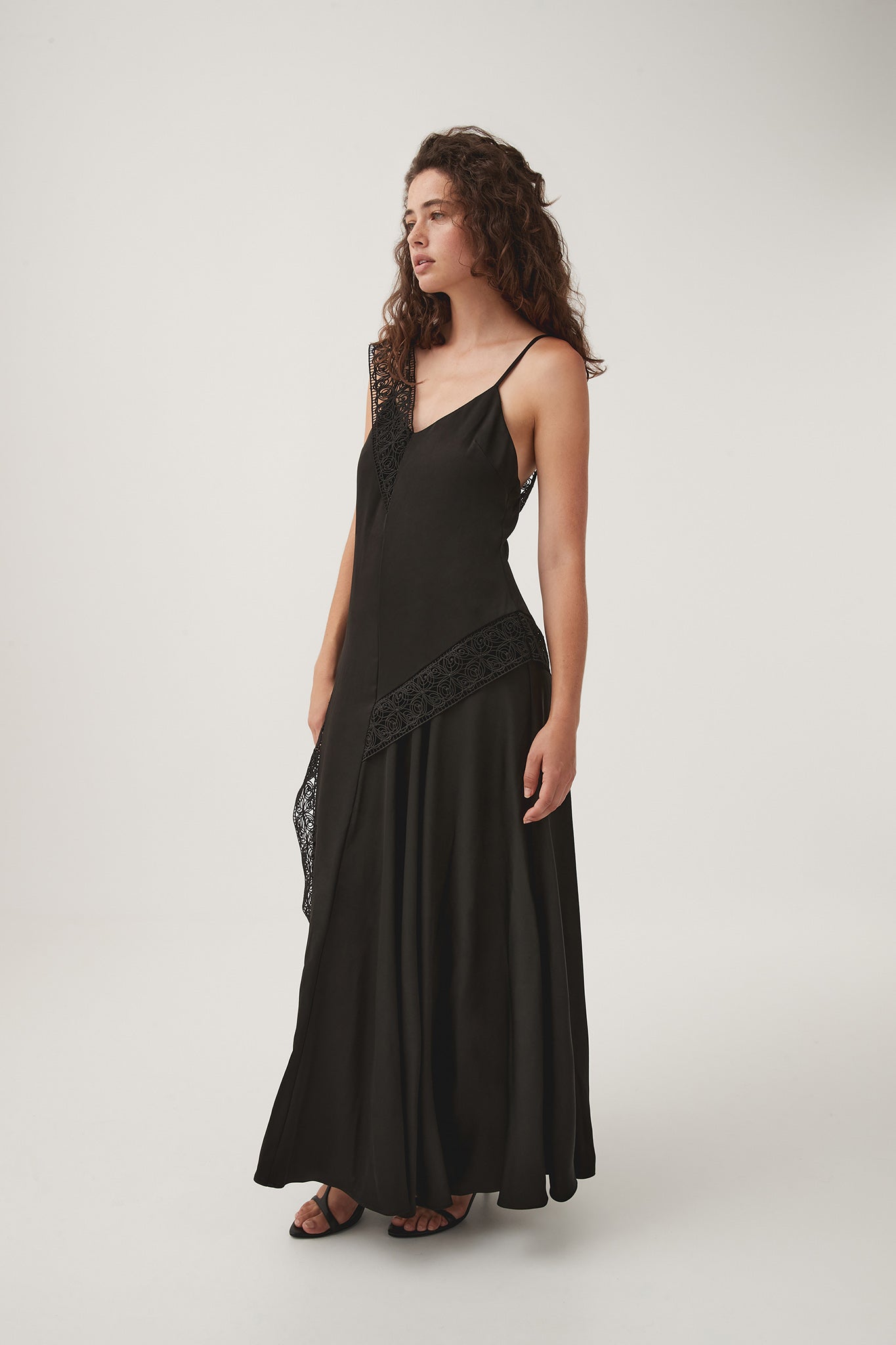 Spirit Lace Maxi Dress-BLACK / 8 Spirit Lace Maxi Dress-BLACK / 8
