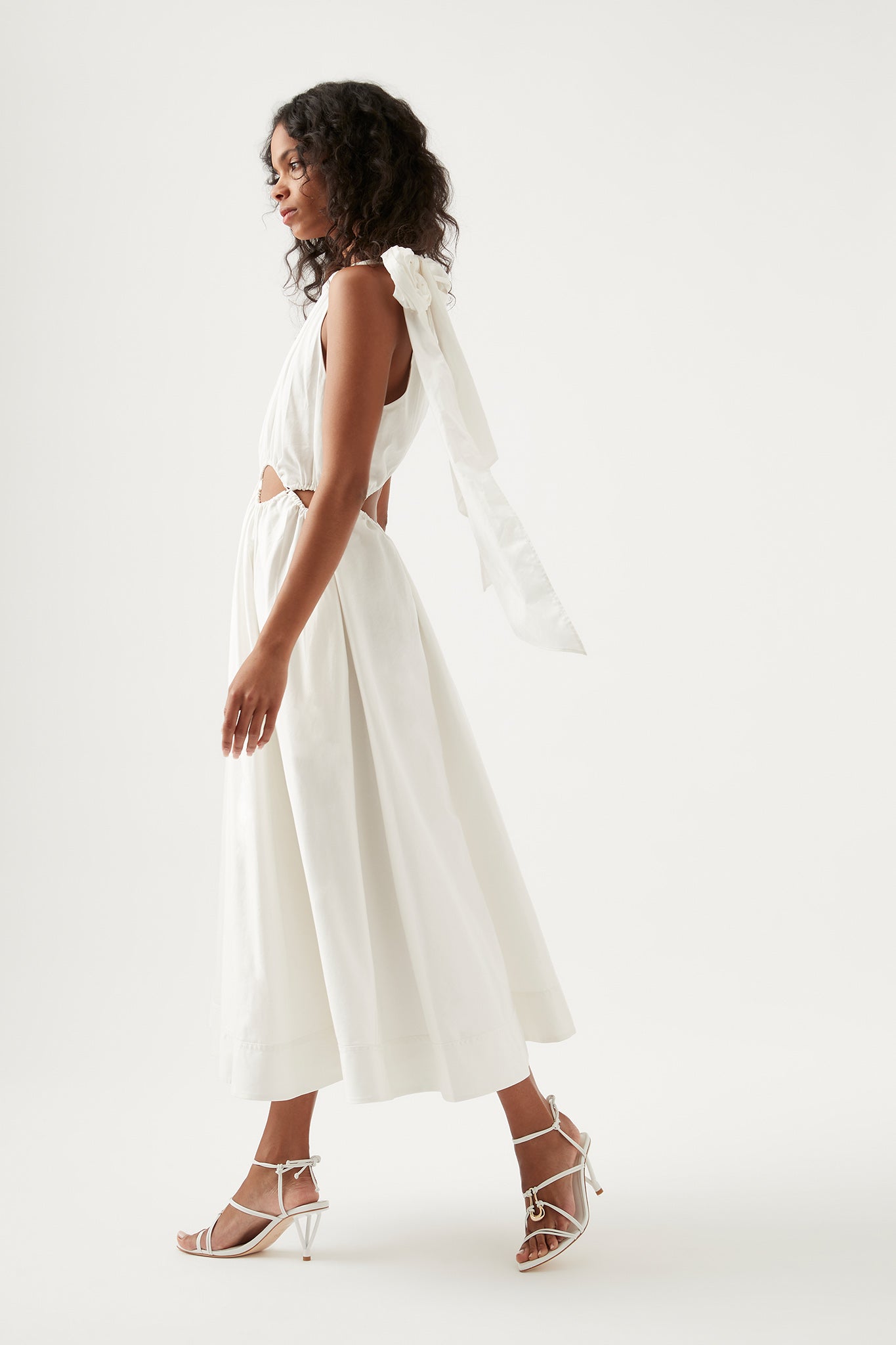 Henriette Tie Strap Midi Dress