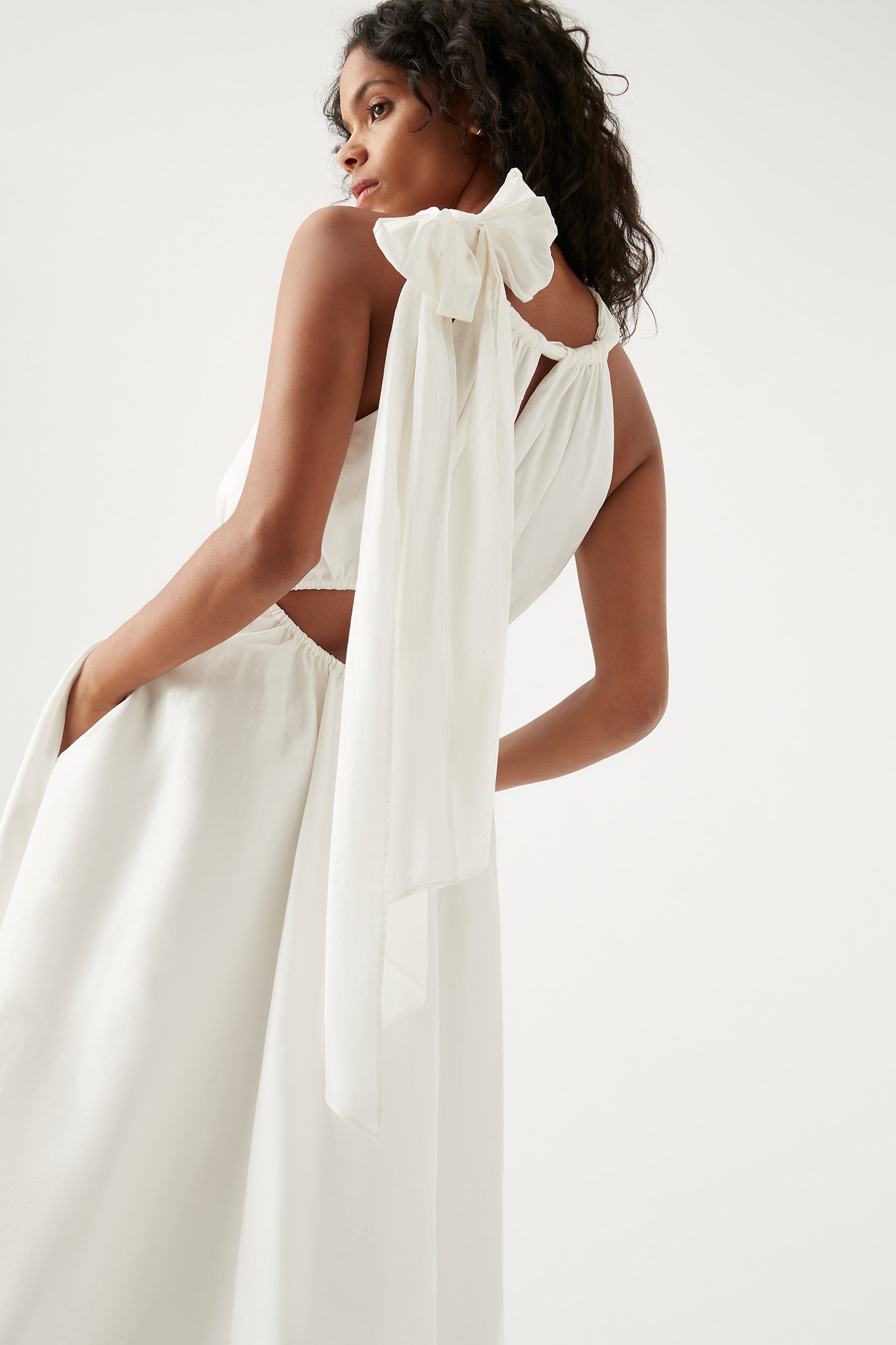 Henriette Tie Strap Midi Dress