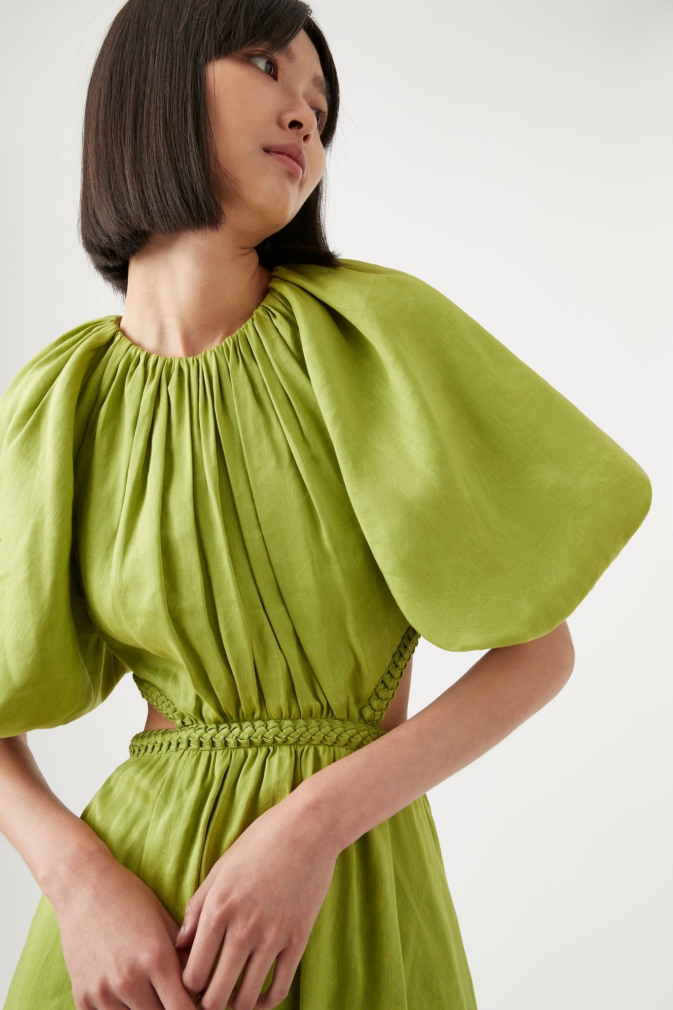Capucine Puff Sleeve Midi Dress