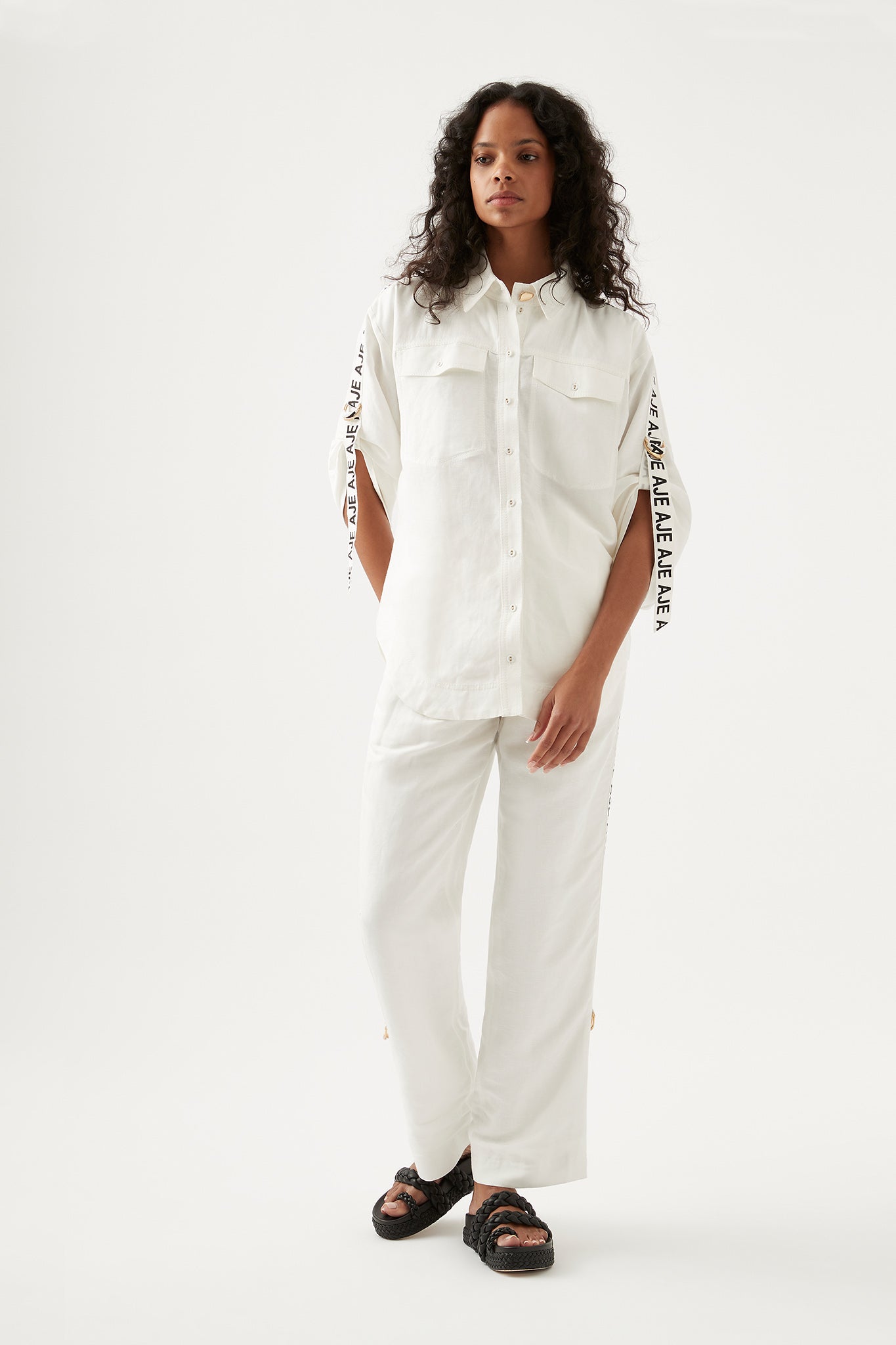 Signal Logo Mid Sleeve Shirt