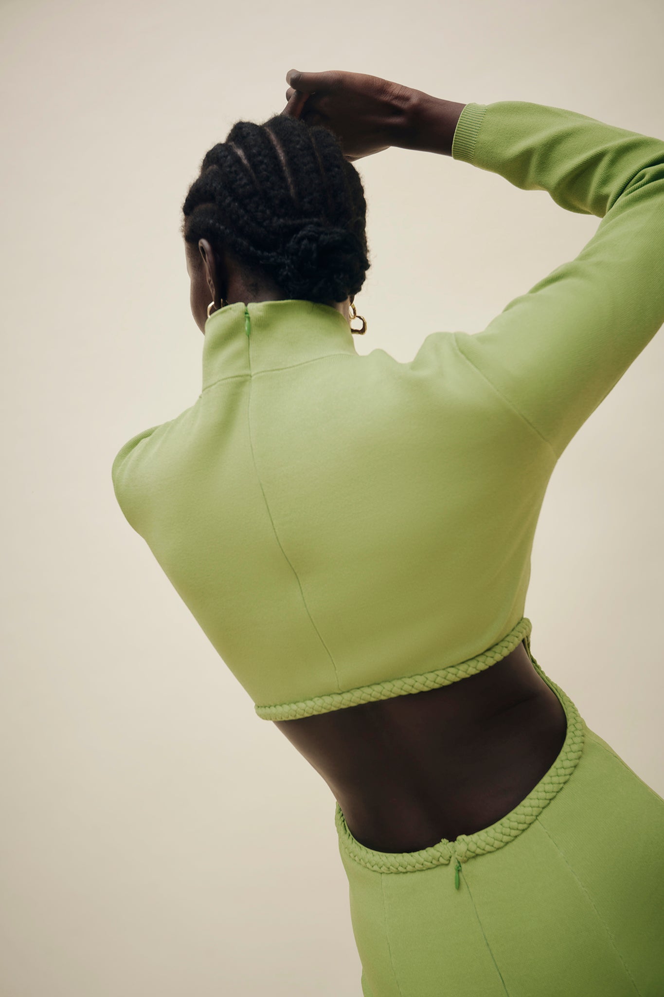 Amelie Braided Cut Out Knit Dress | Verdant Green | Aje – Aje AU