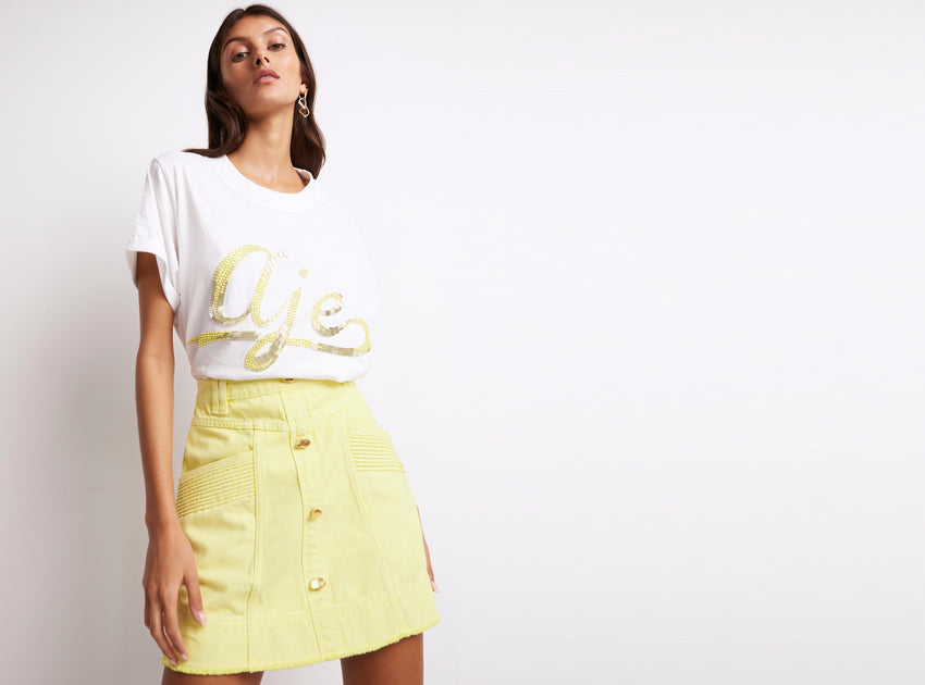Como Denim Mini Skirt