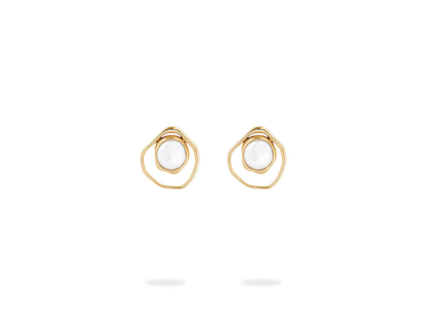 Deco Organic Pearl Studs