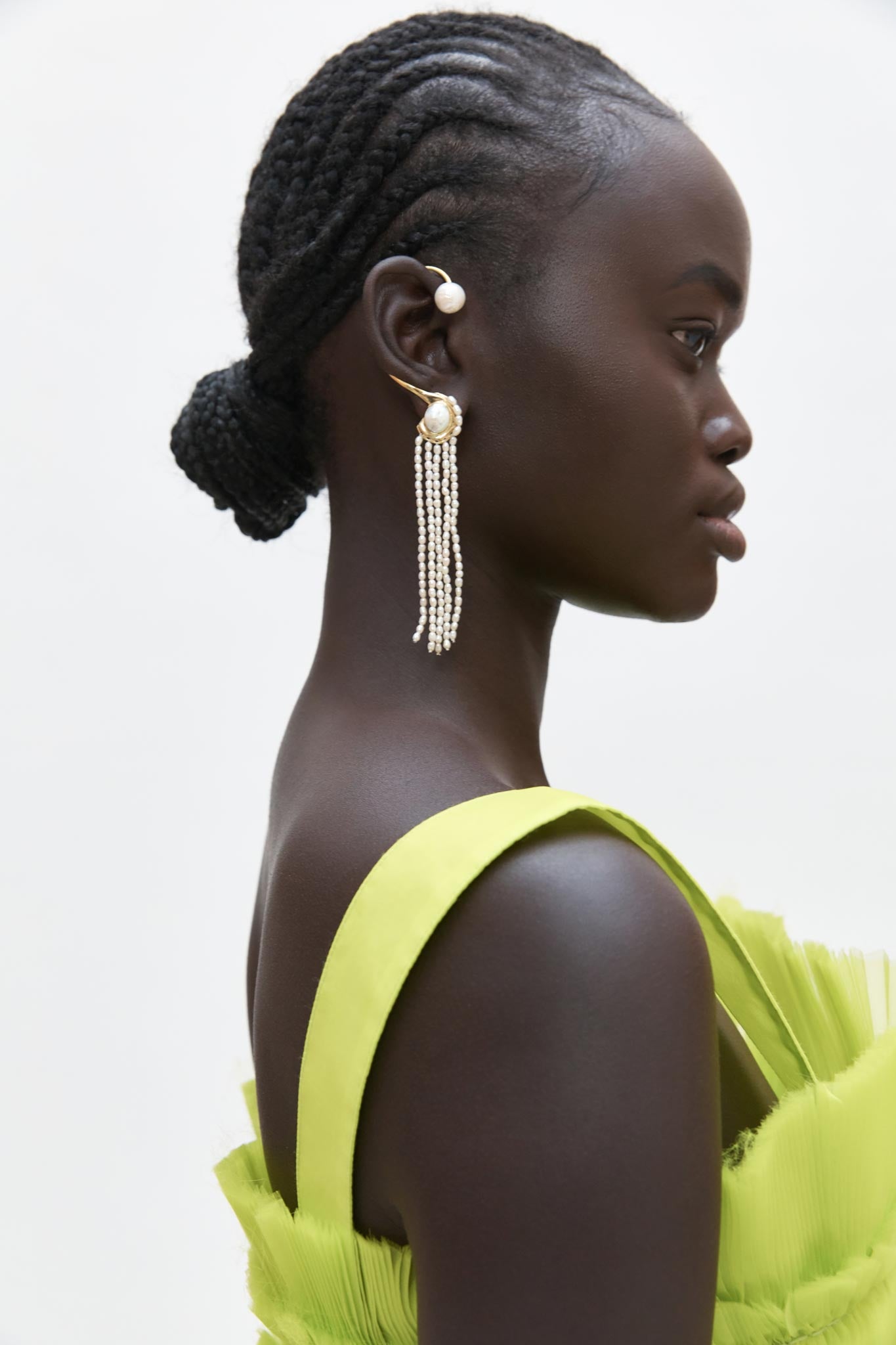 Eau Asymmetric Drop Earring Cuff