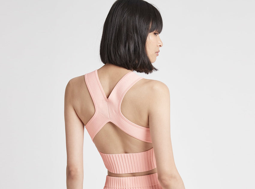 Livadi Cut Out Knit Logo Crop Top