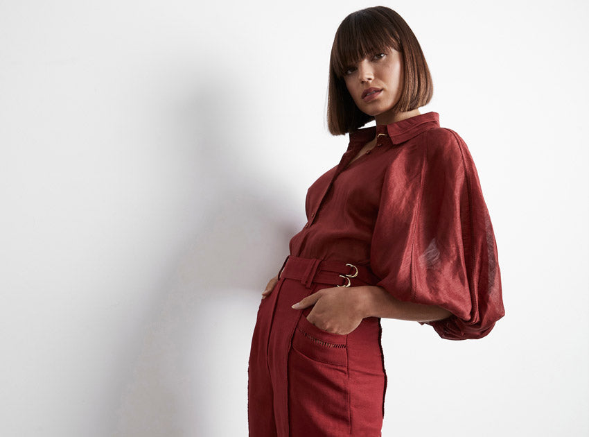 Palms Puff Sleeve Shirt