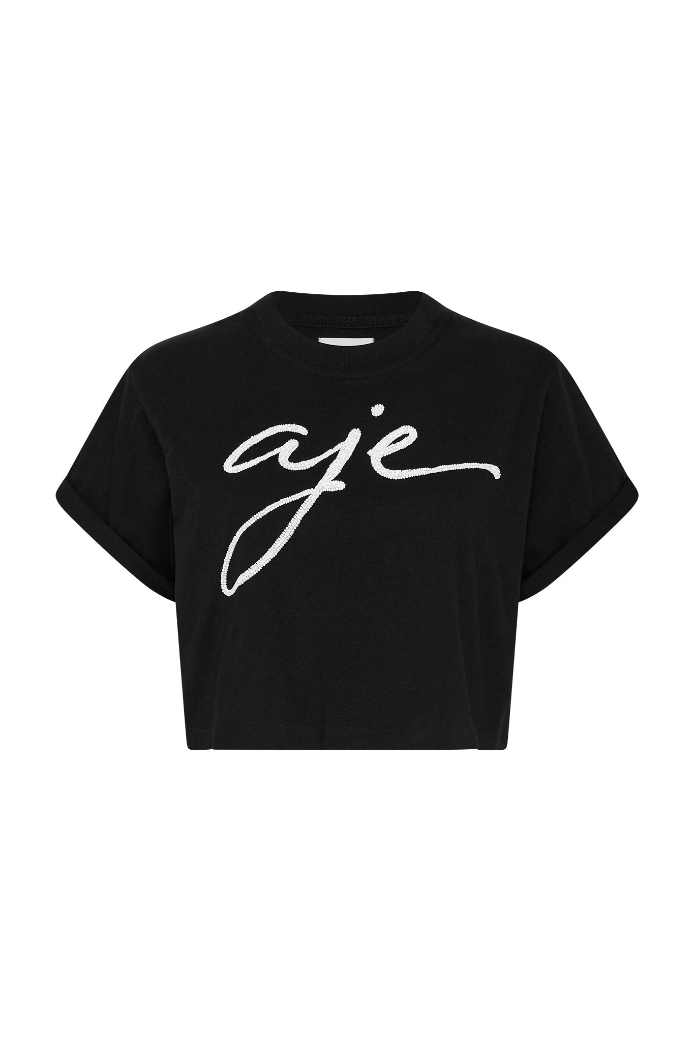 Enya Embellished Cropped Tee