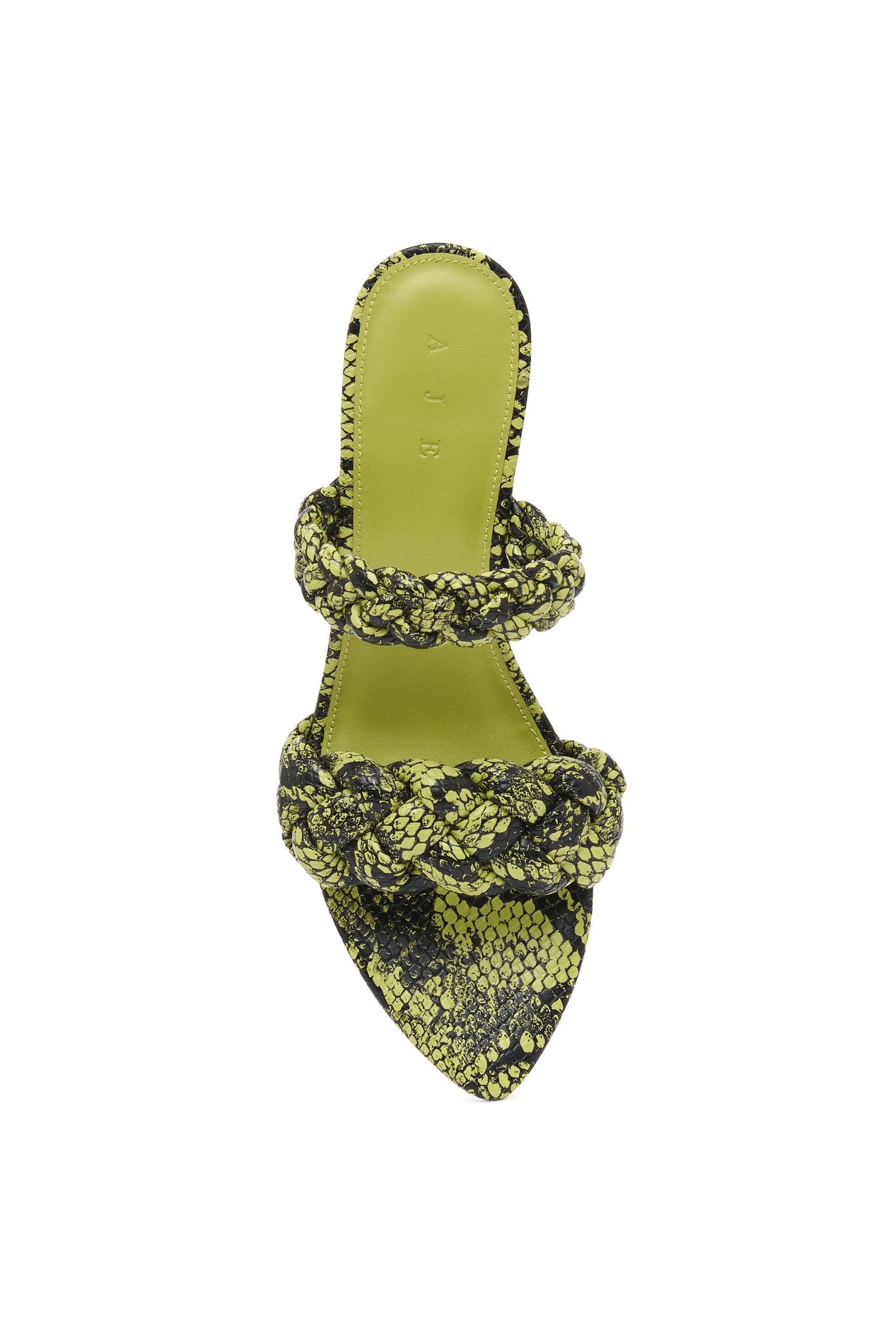 Stone Woven Heeled Sandal