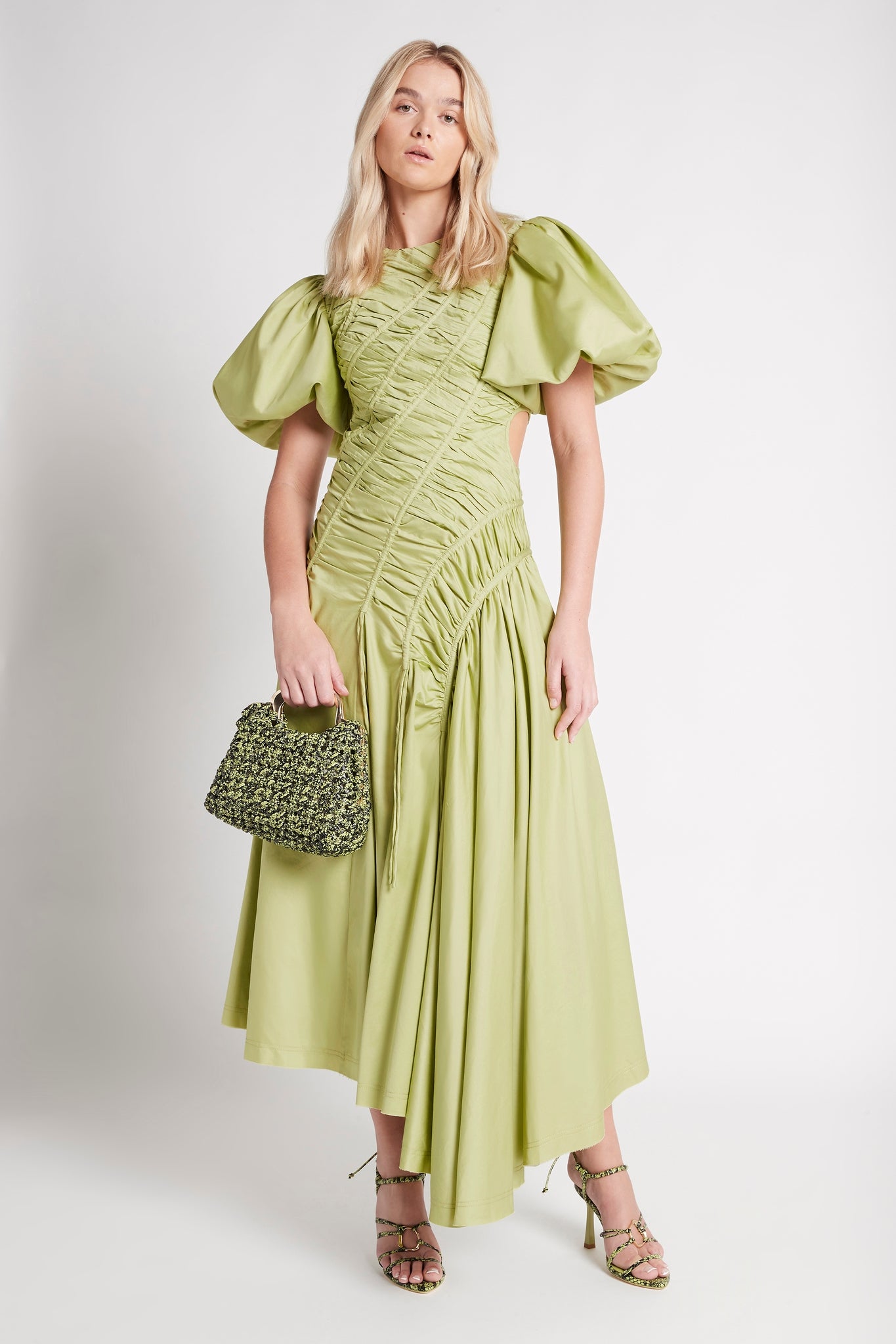 Siren Drawstring Midi Dress