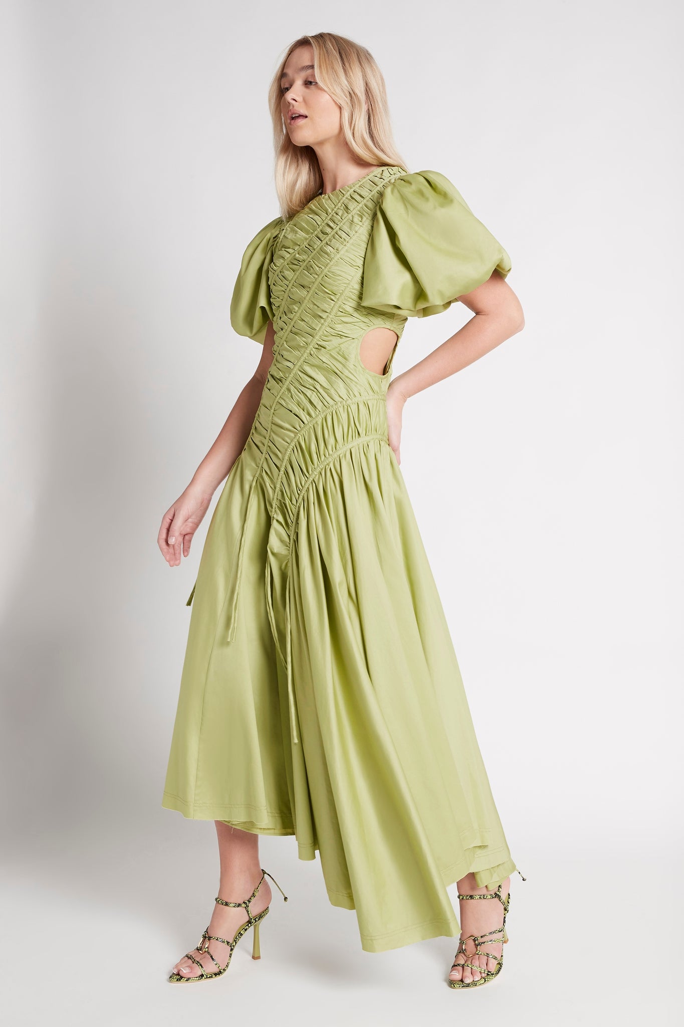 Siren Drawstring Midi Dress