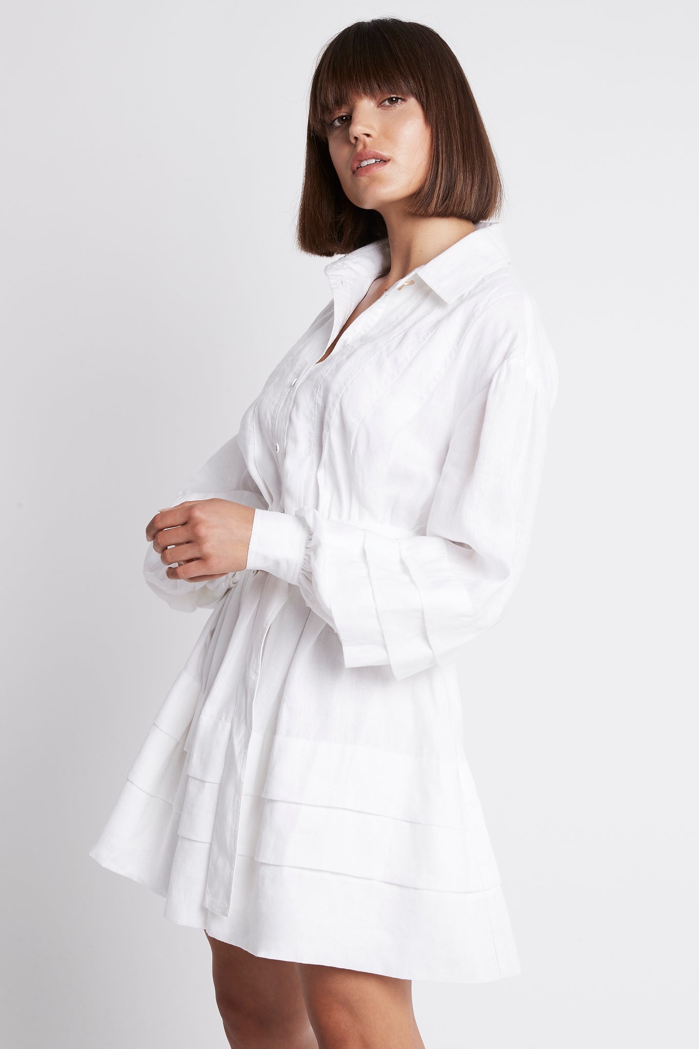 Recurrence Belted Smock Dress