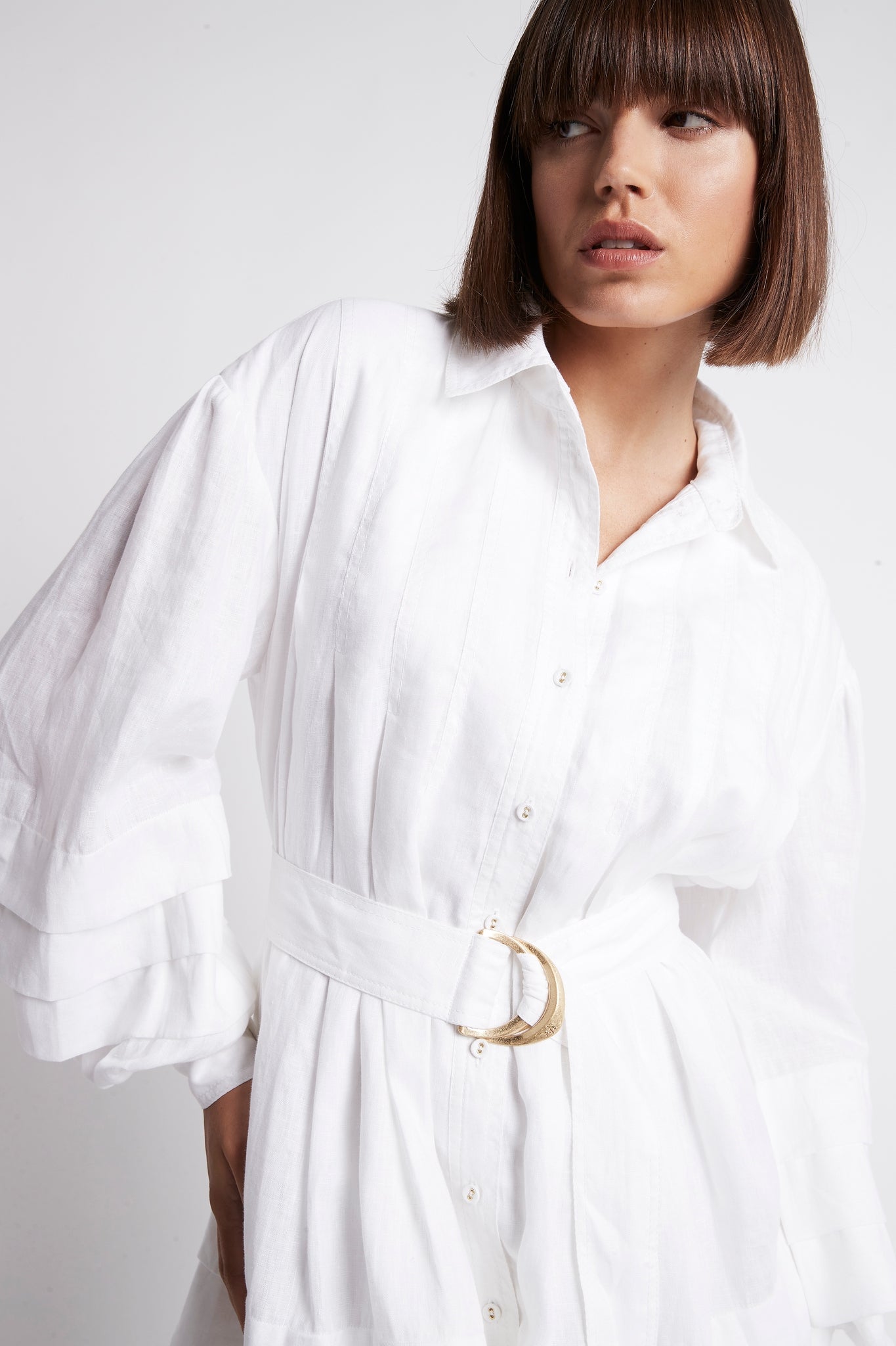 Recurrence Belted Smock Dress