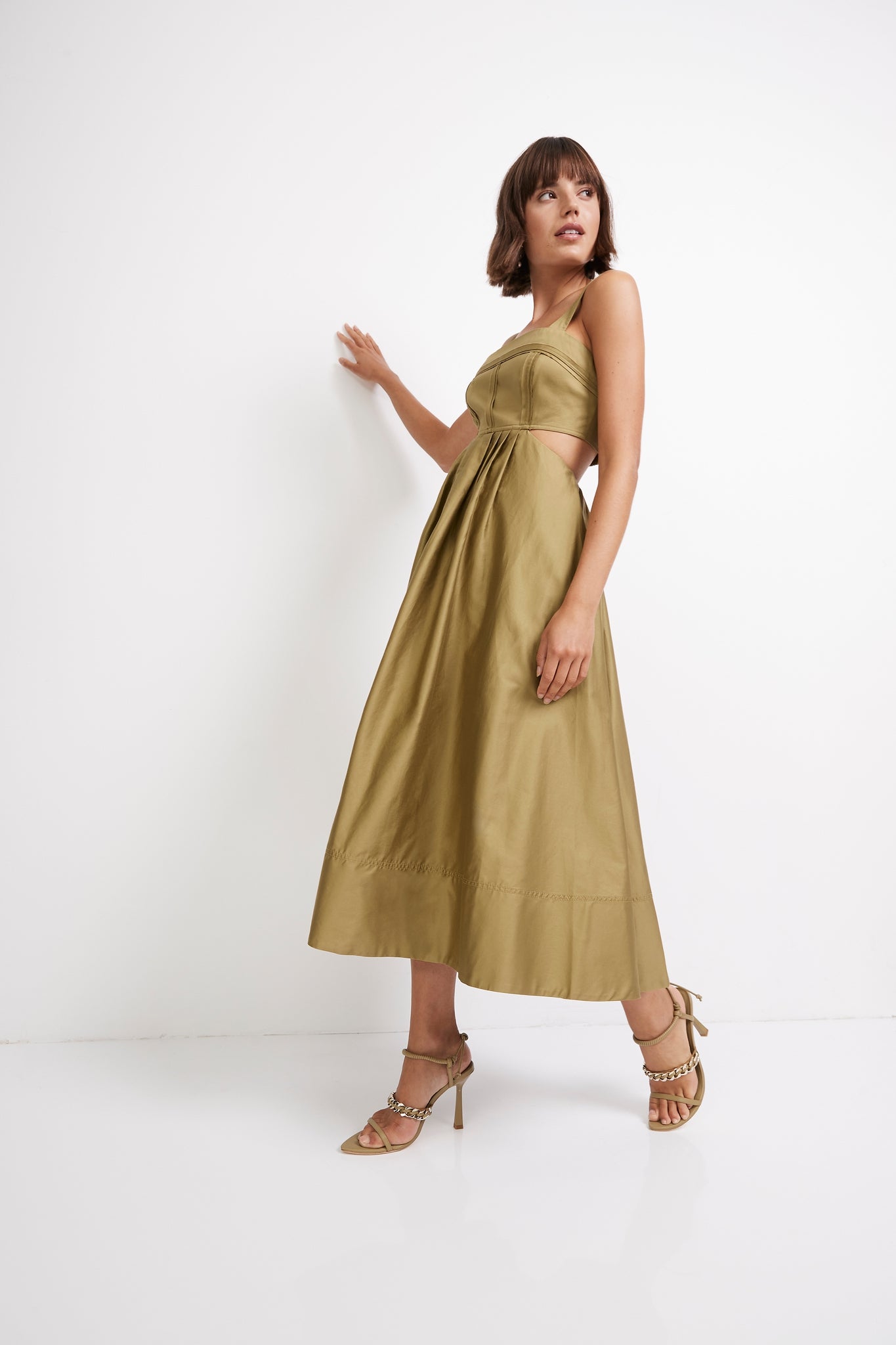 Frequency Cut Out Midi Dress