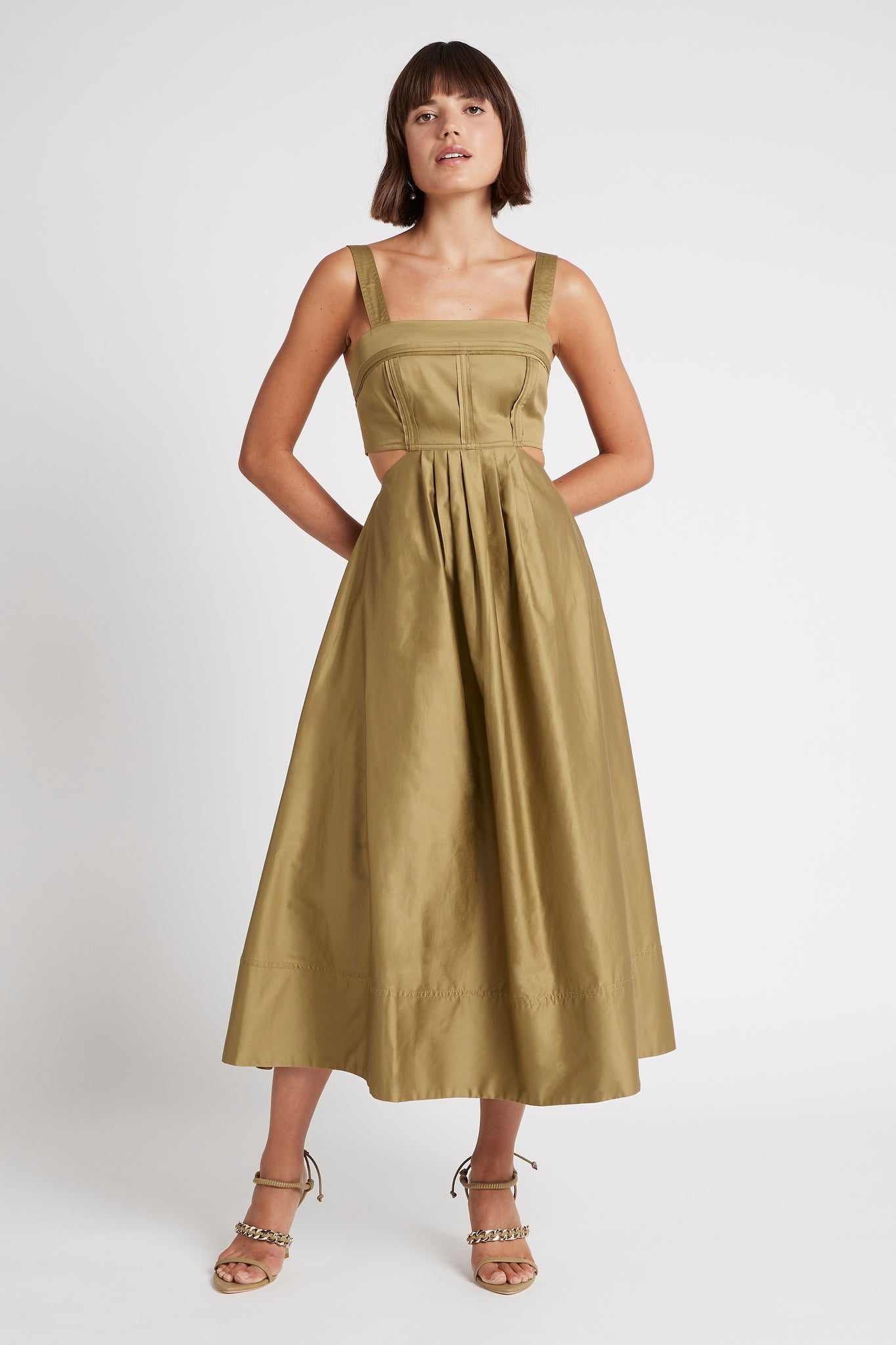 Frequency Cut Out Midi Dress