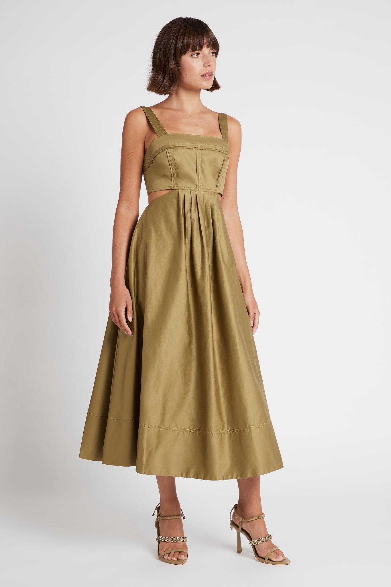 Frequency Cut Out Midi Dress