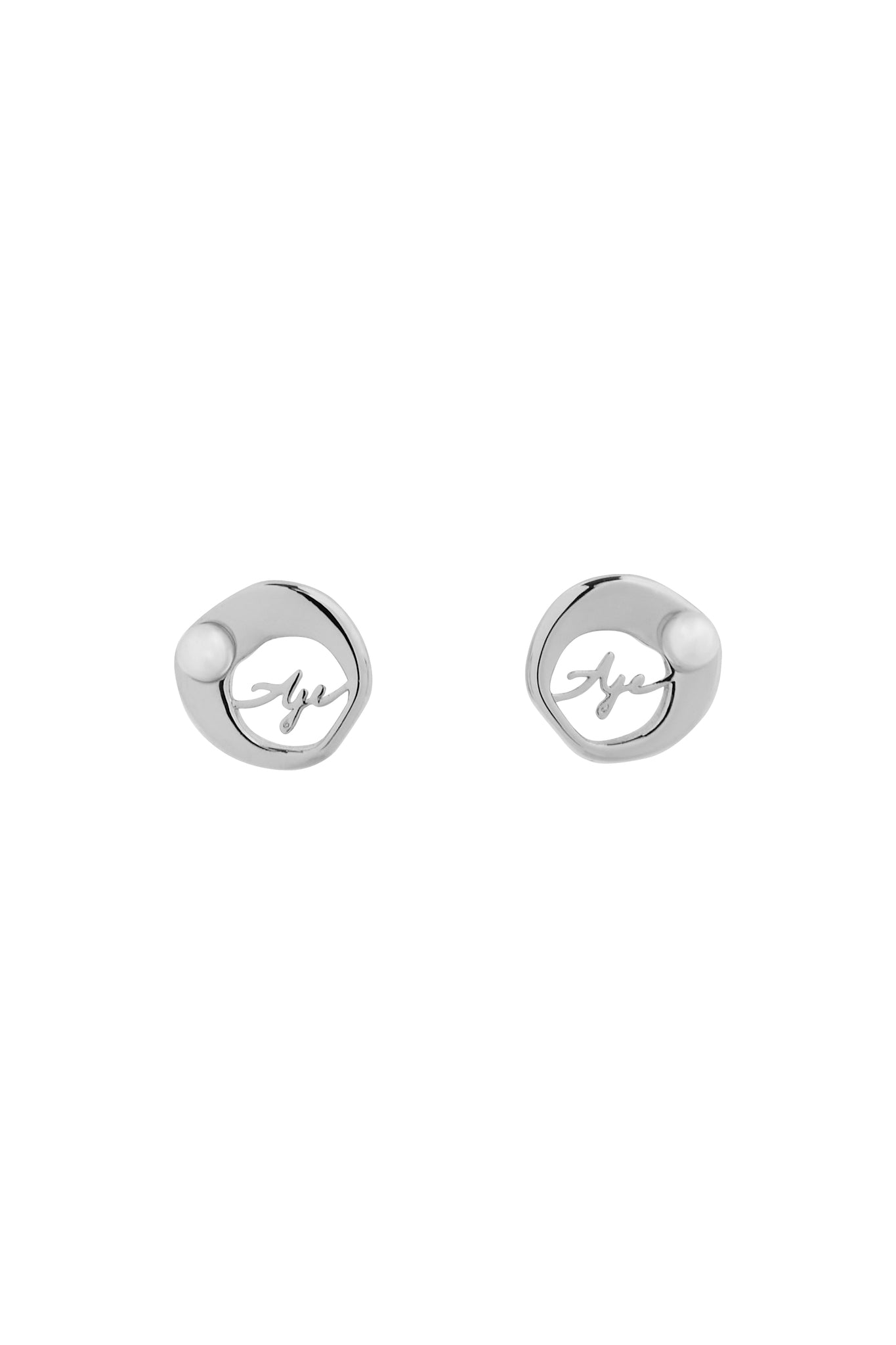 Aje Logo Circle Stud Earring