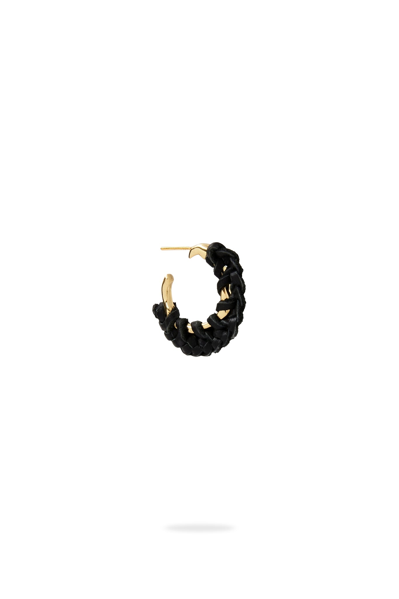 Wanderlust Leather Hoop Earring