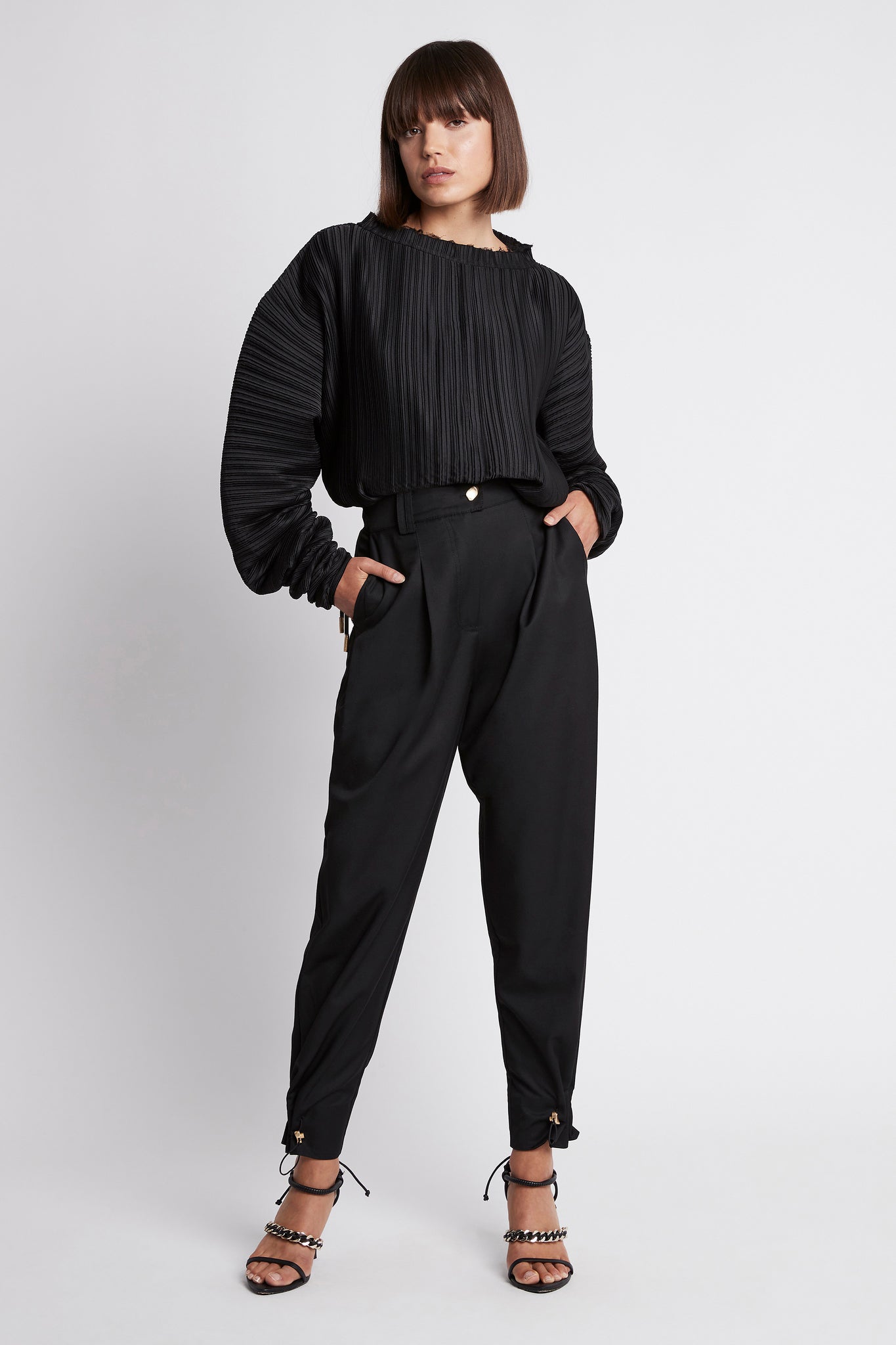 Ripple Pleated Blouse