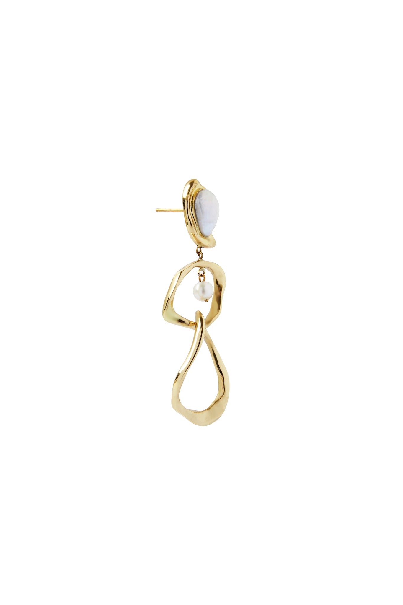 Palms Pearl Drop Earring