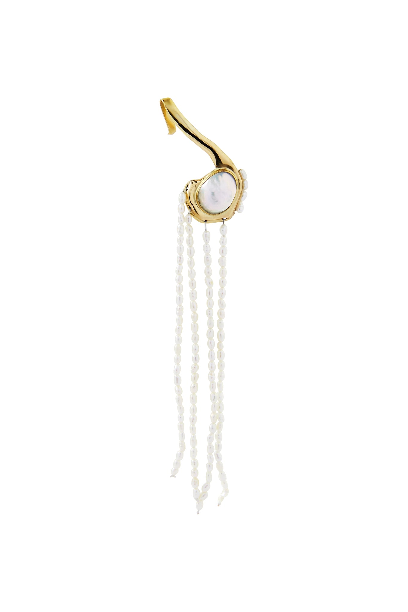 Eau Asymmetric Drop Earring Cuff