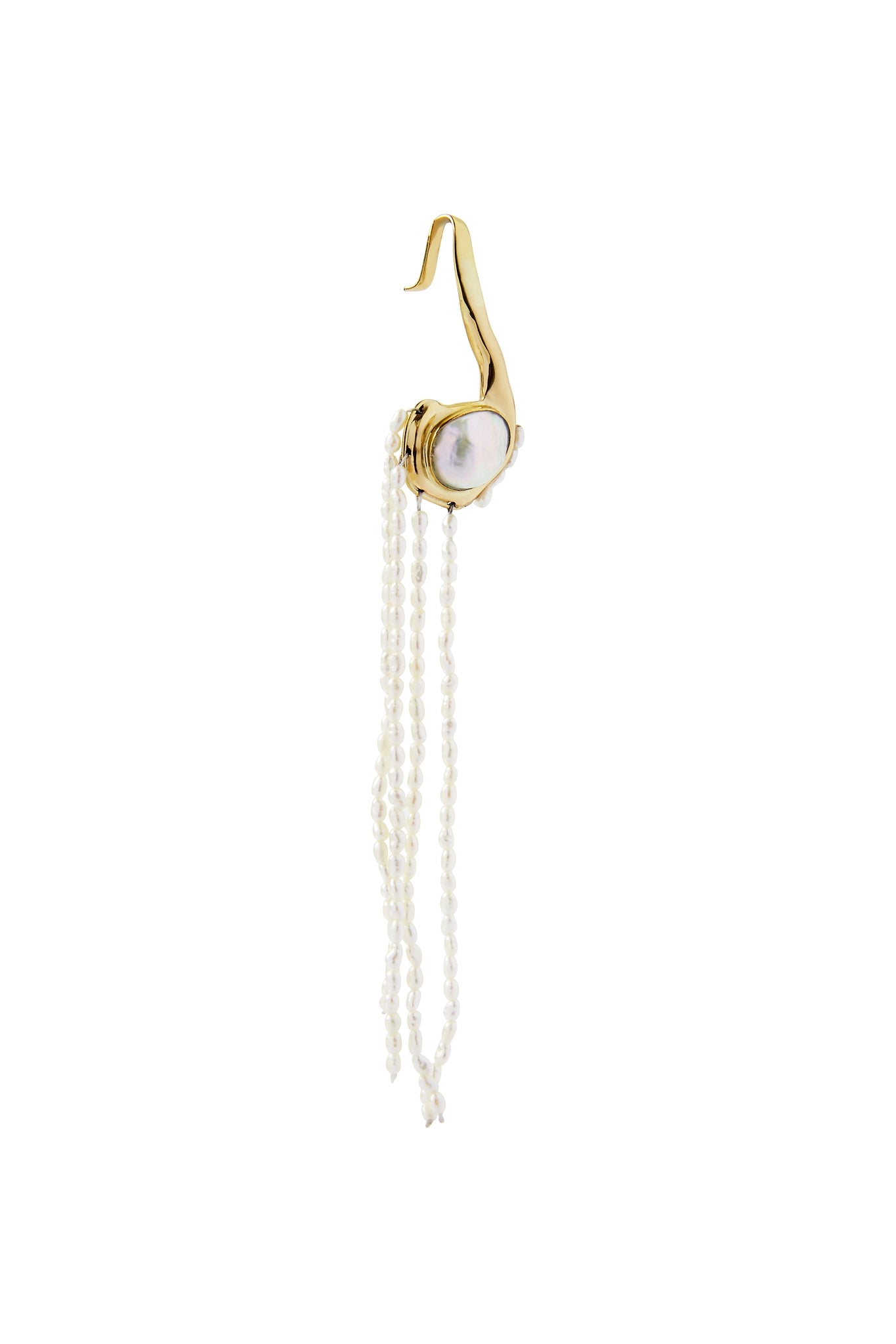 Eau Asymmetric Drop Earring Cuff