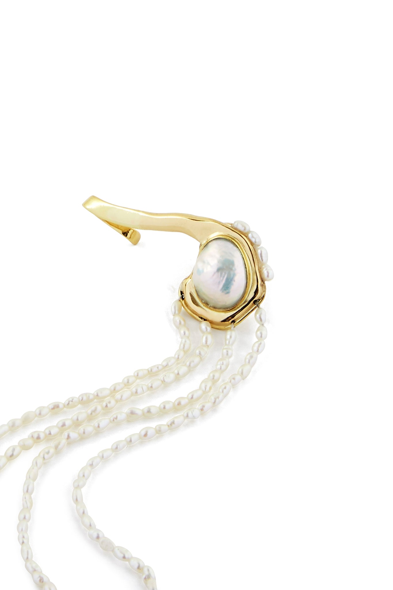 Eau Asymmetric Drop Earring Cuff