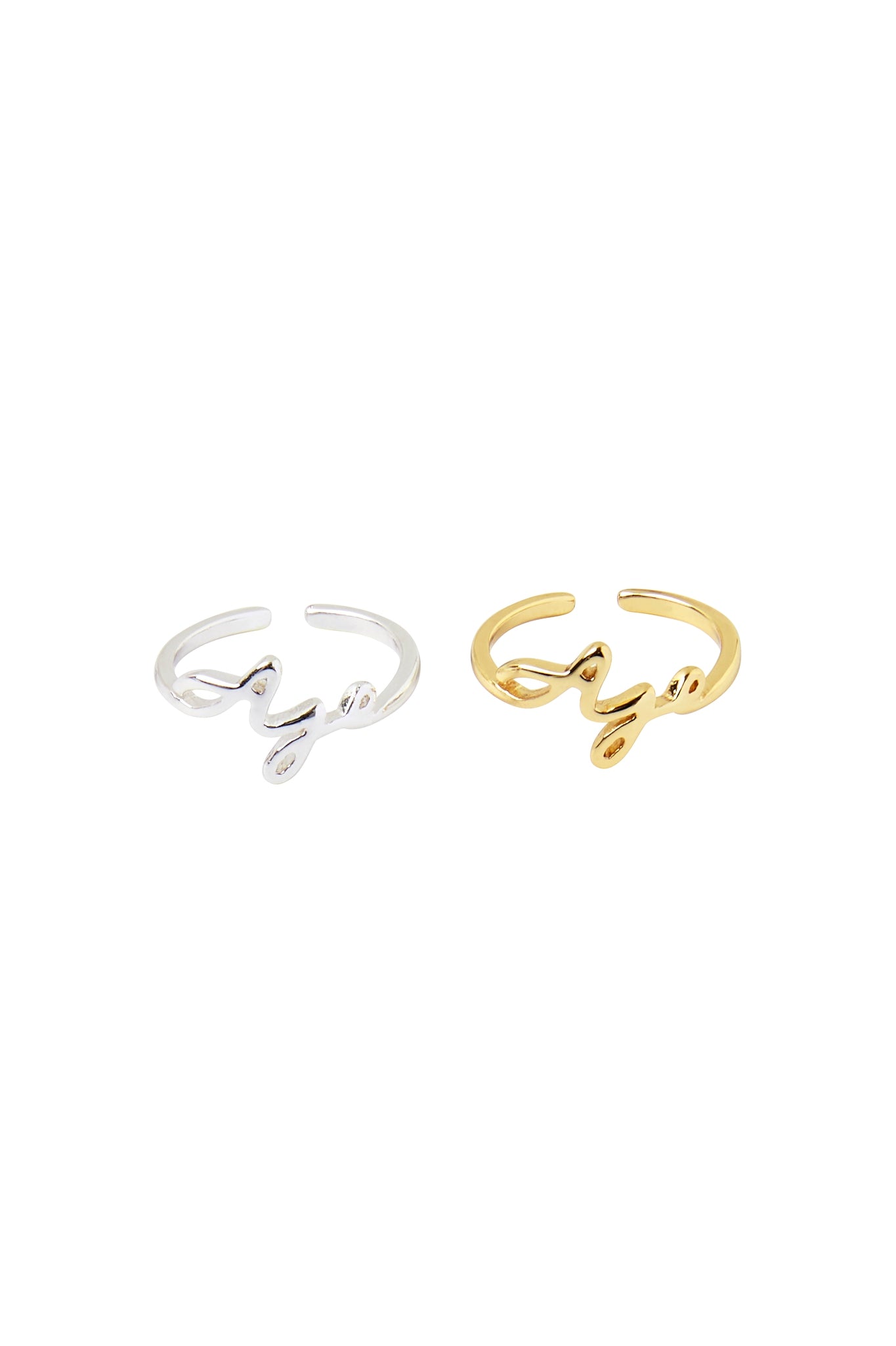Aje Ribbon Duo Rings