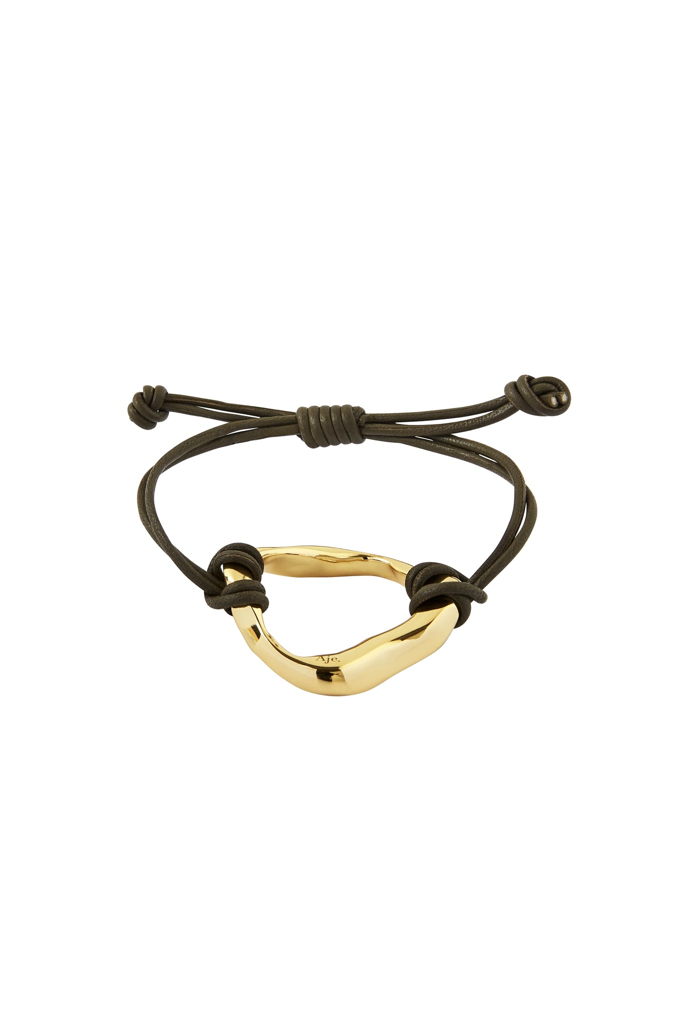 Splice Organic Leather Ring Bracelet