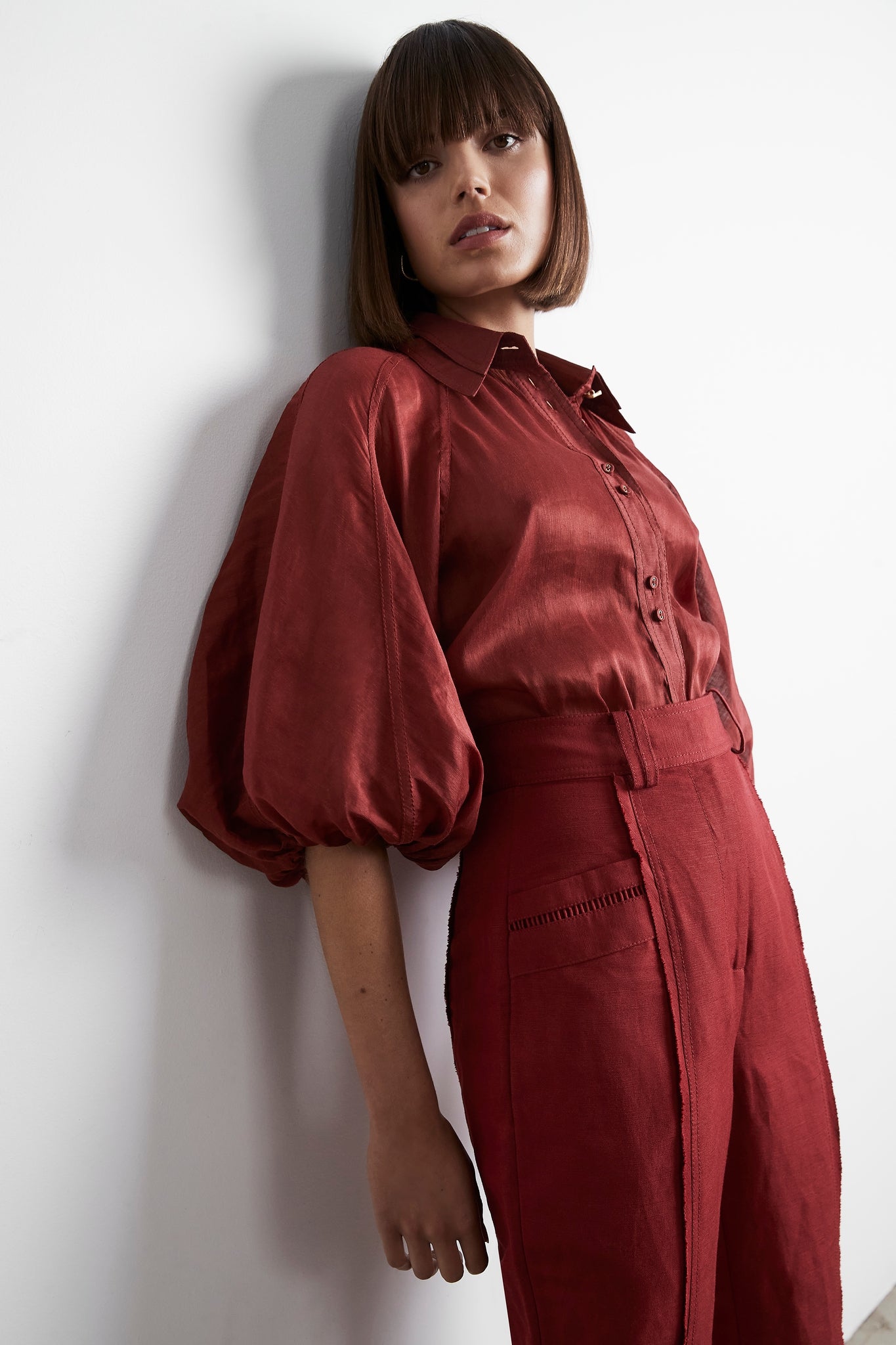 Palms Puff Sleeve Shirt
