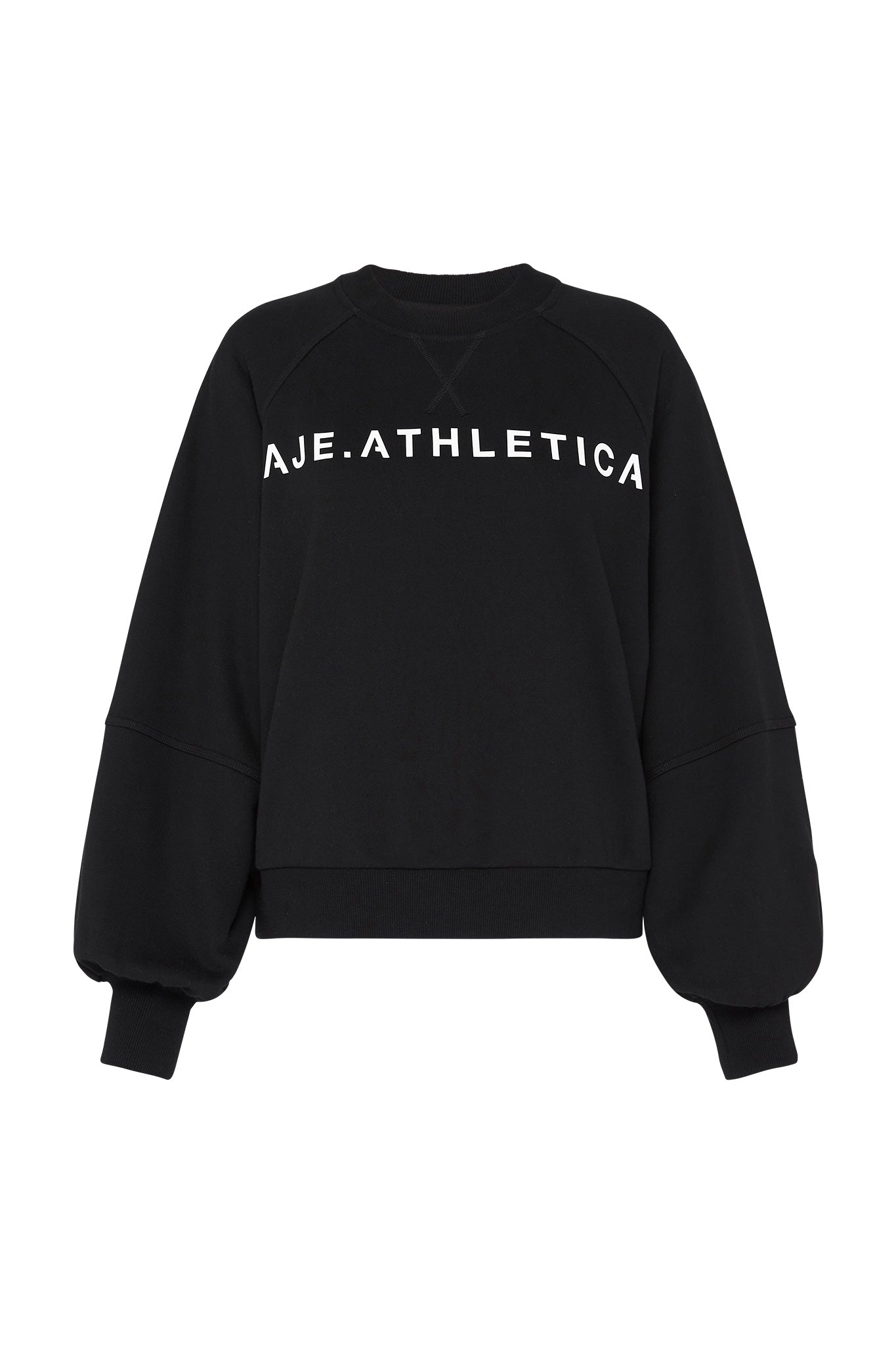Balloon Sleeve Crew Neck Jumper 014