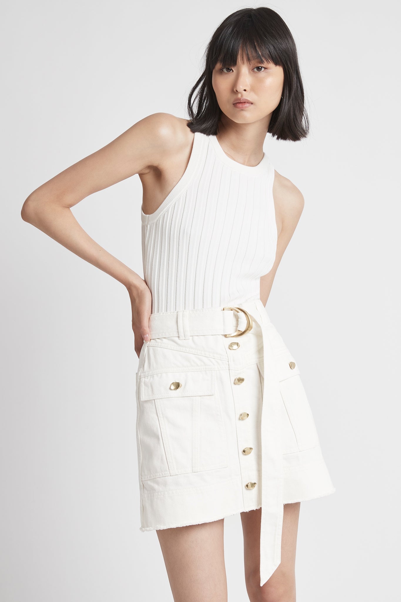 Syros Denim Pocket Skirt