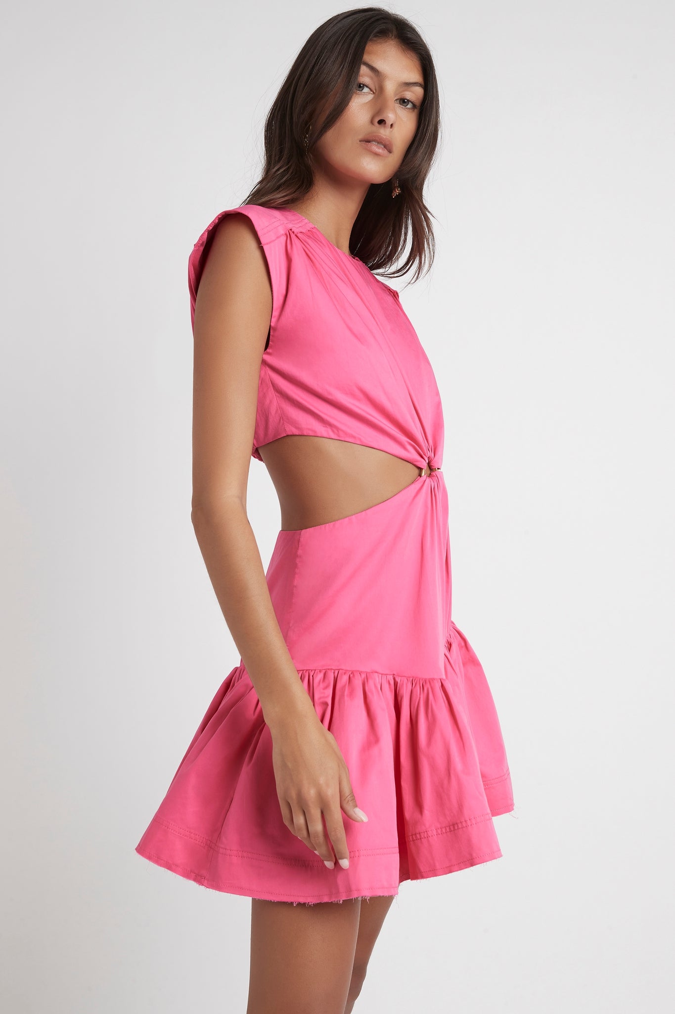 Solstice Cut Out Ring Mini Dress