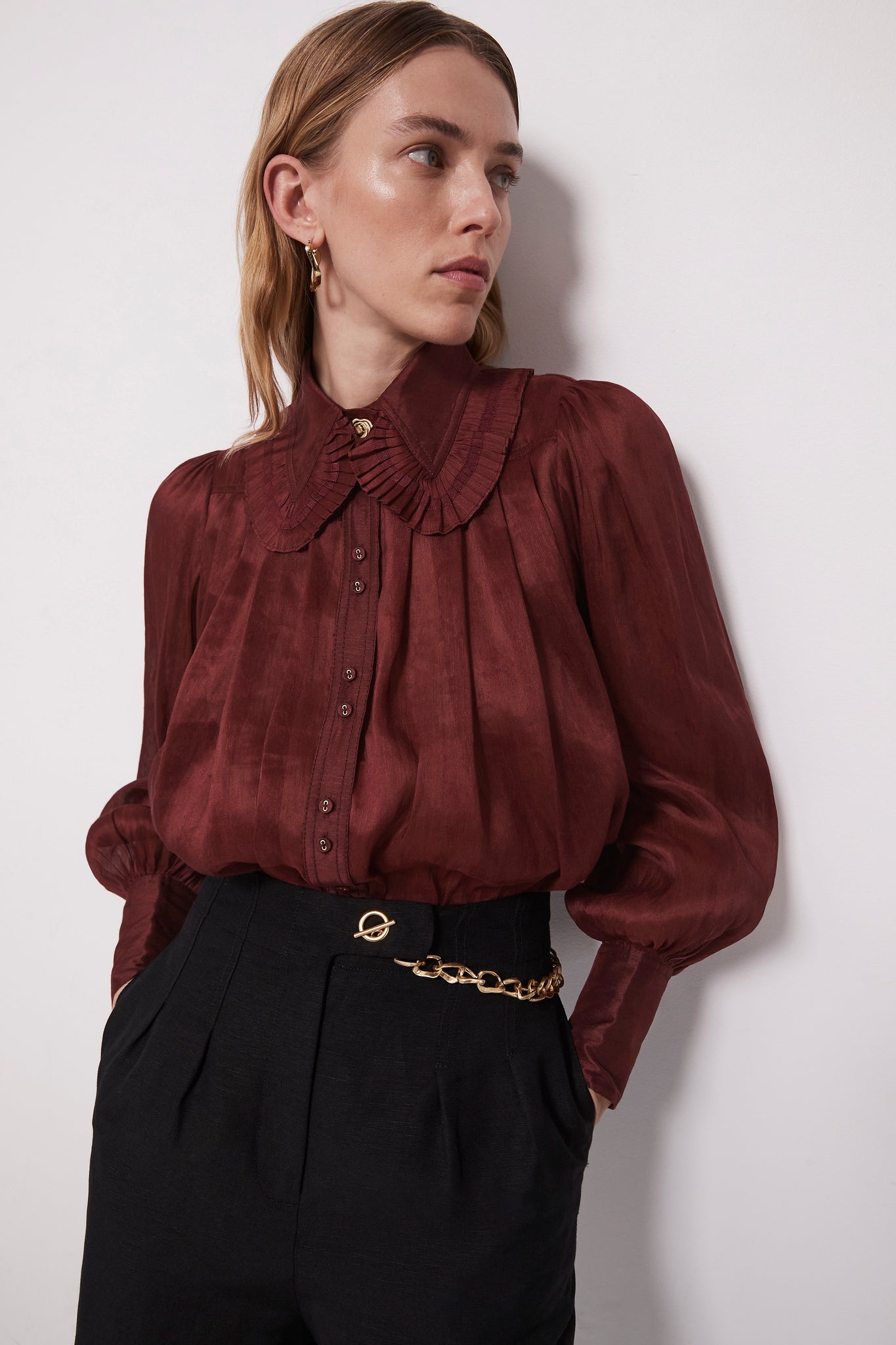 Idealist Pleated Collar Shirt