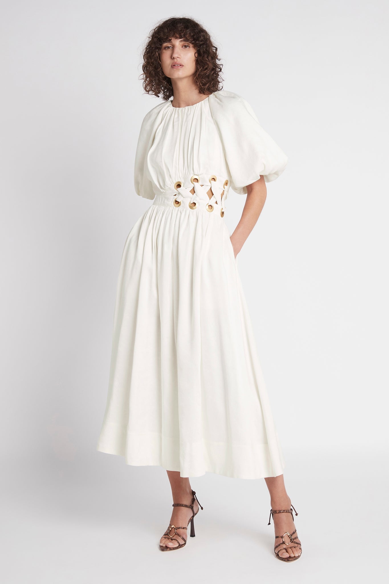 Virtuous Asymmetric Midi Dress