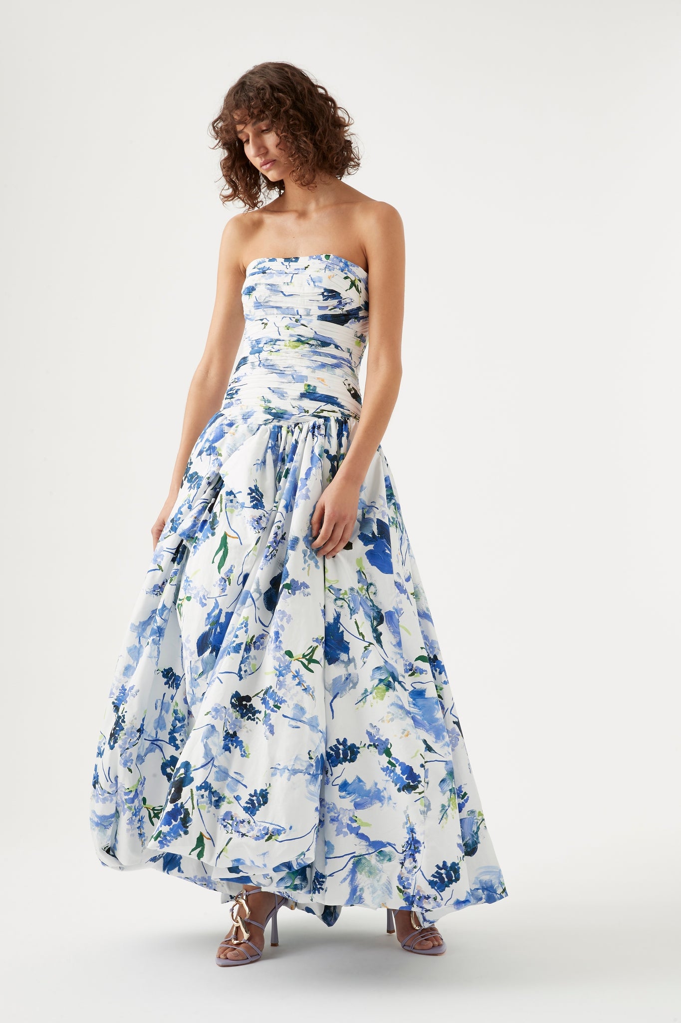 Violette Bubble Hem Maxi Dress