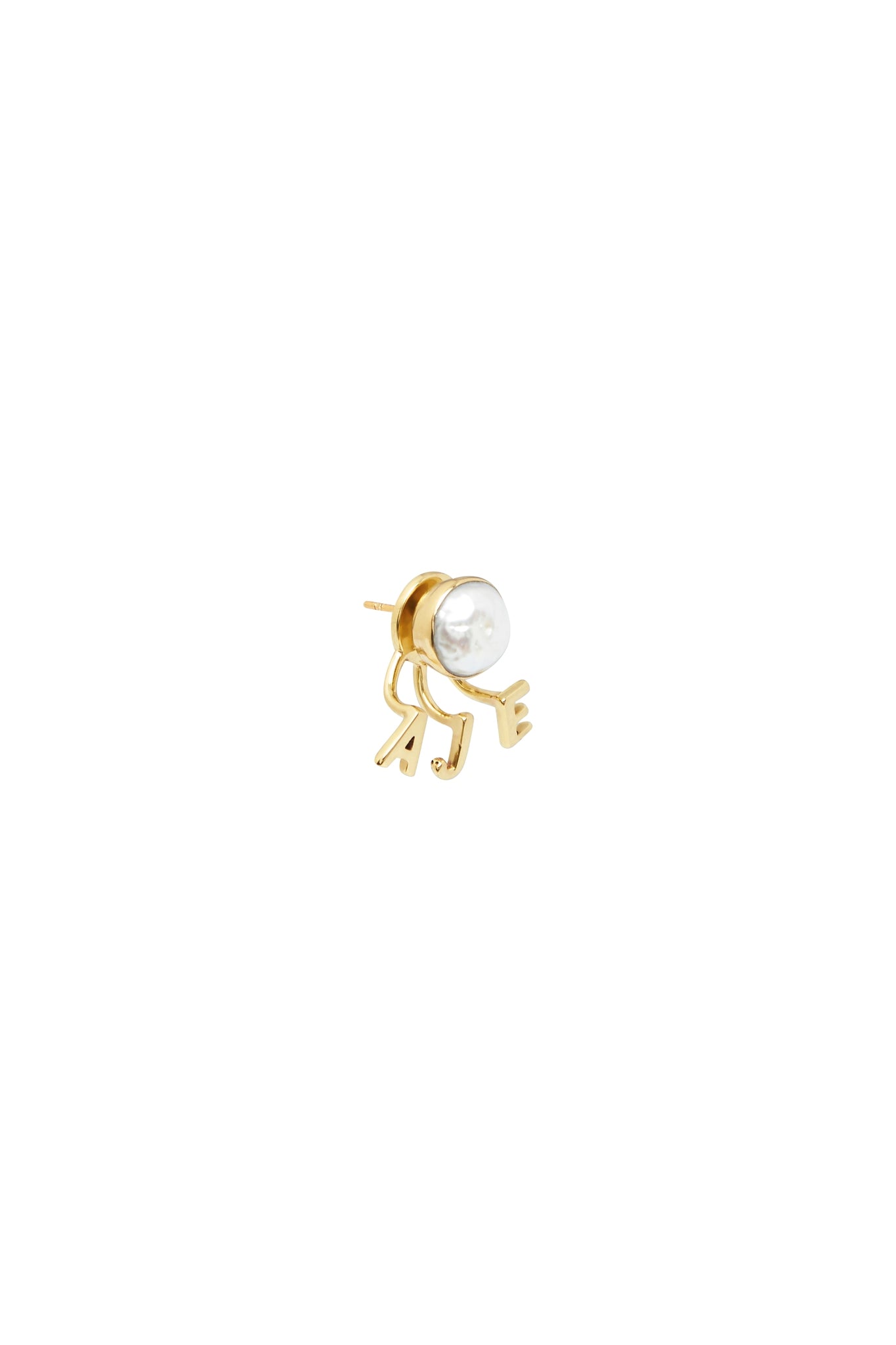 Aje Earlobe Pearl Studs
