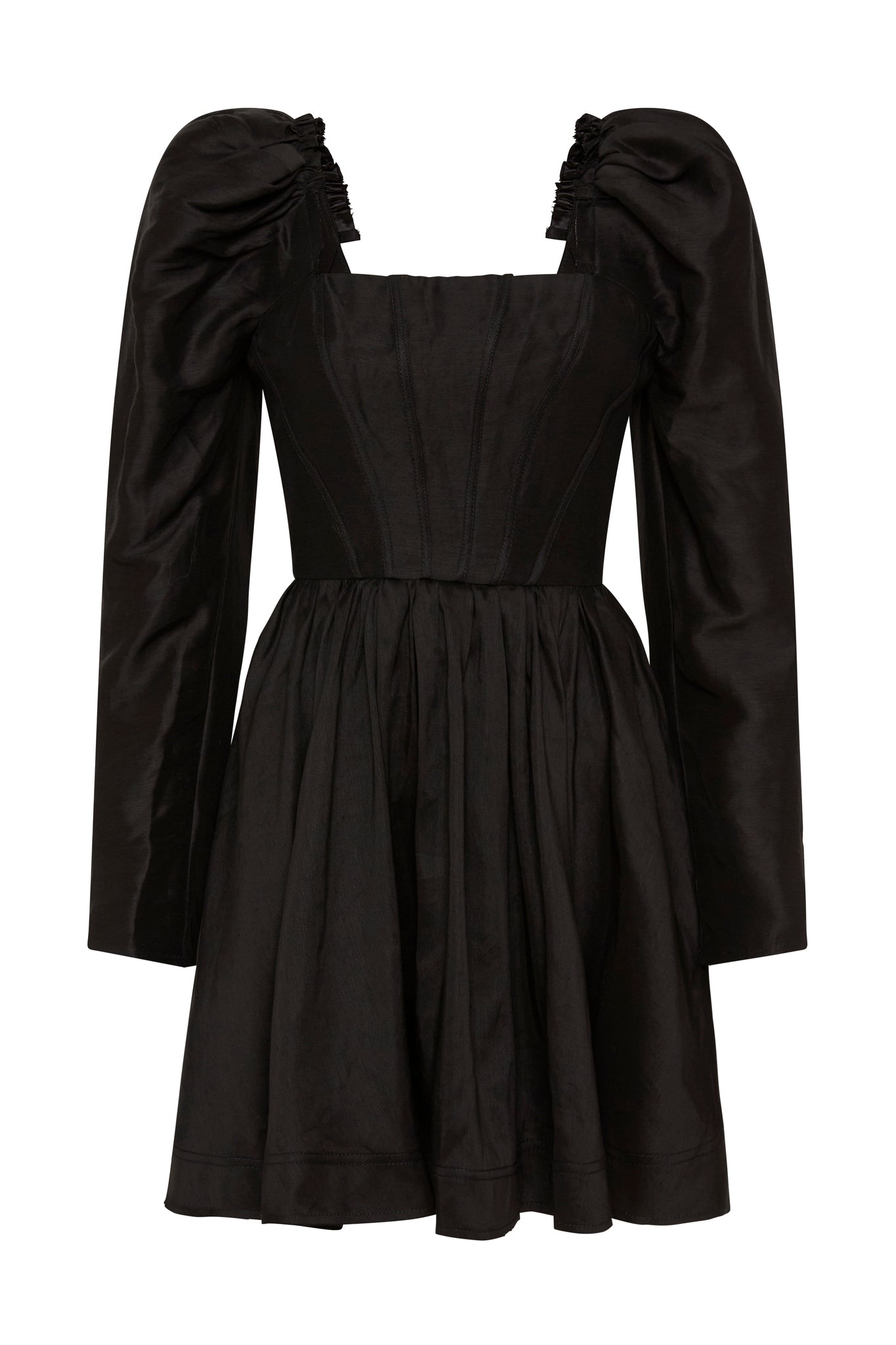 Fleur Corset Long Sleeve Mini Dress