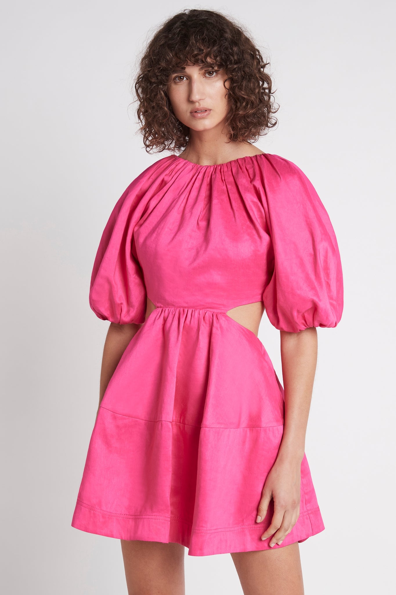 Admiration Lace-Up Mini Dress
