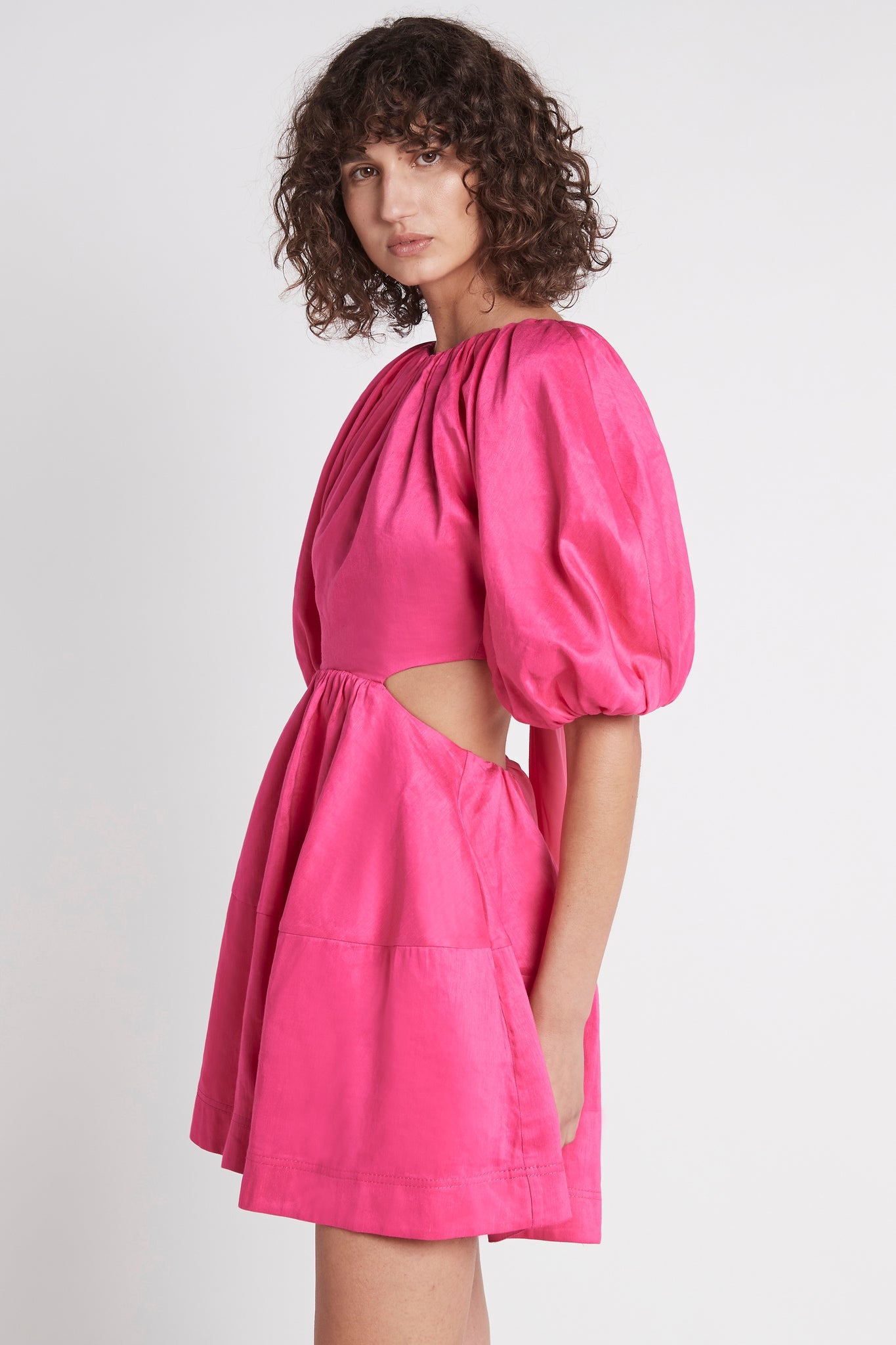 Admiration Lace-Up Mini Dress