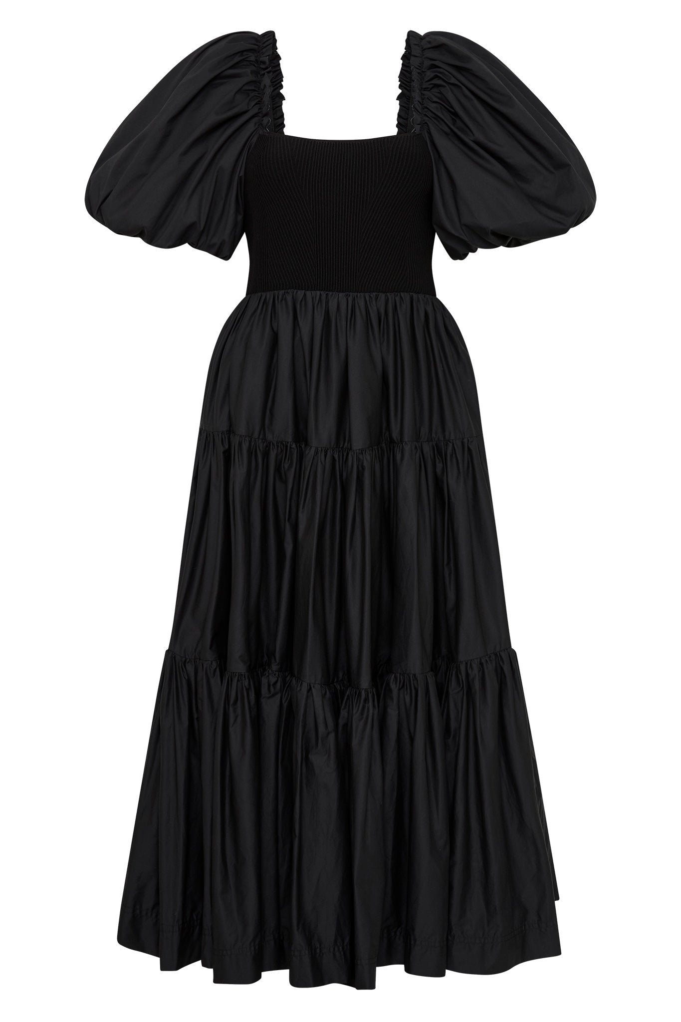 Casa Puff Sleeve Midi Dress | Black | Aje Aje AU Casa Puff Sleeve Midi Dress | Black | Aje Aje AU