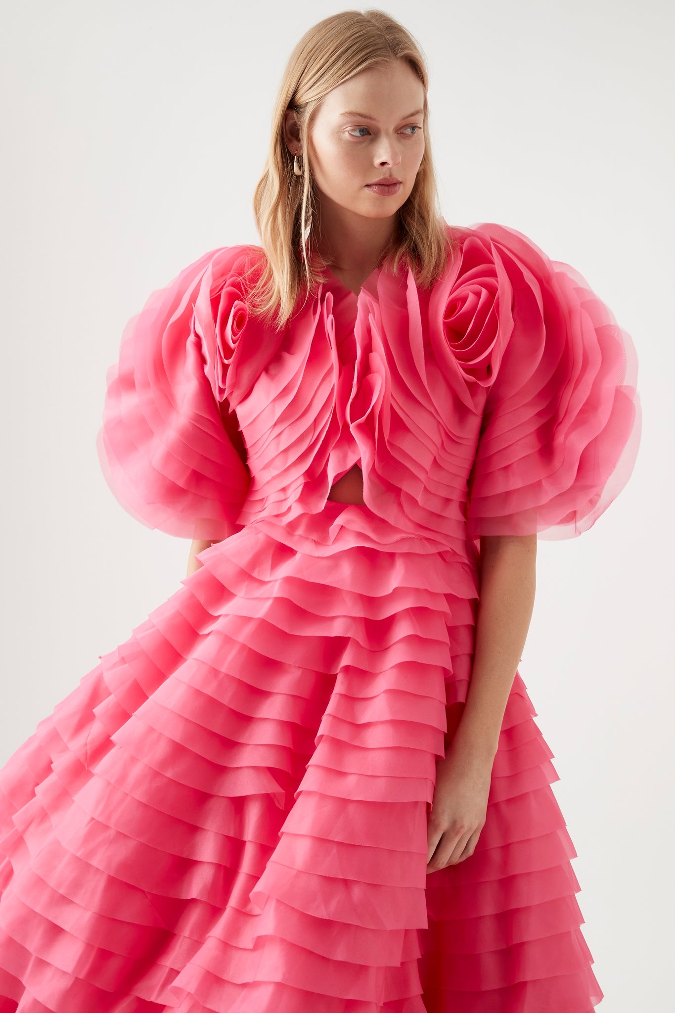 amour ruffle midi dress As soon as I saw this Amour Ruffle Midi dress by @_aje_