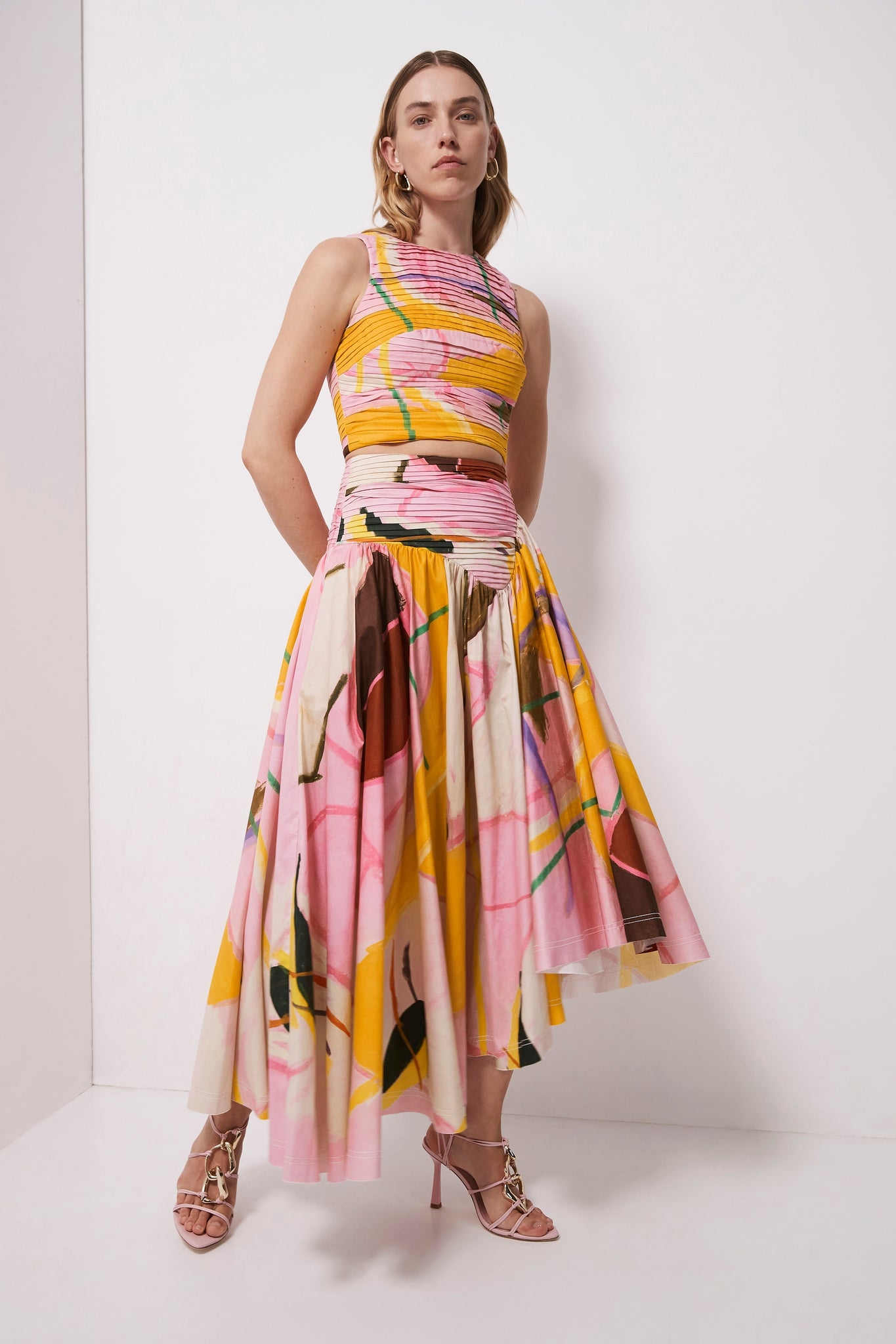 Jolie Asymmetric Midi Skirt